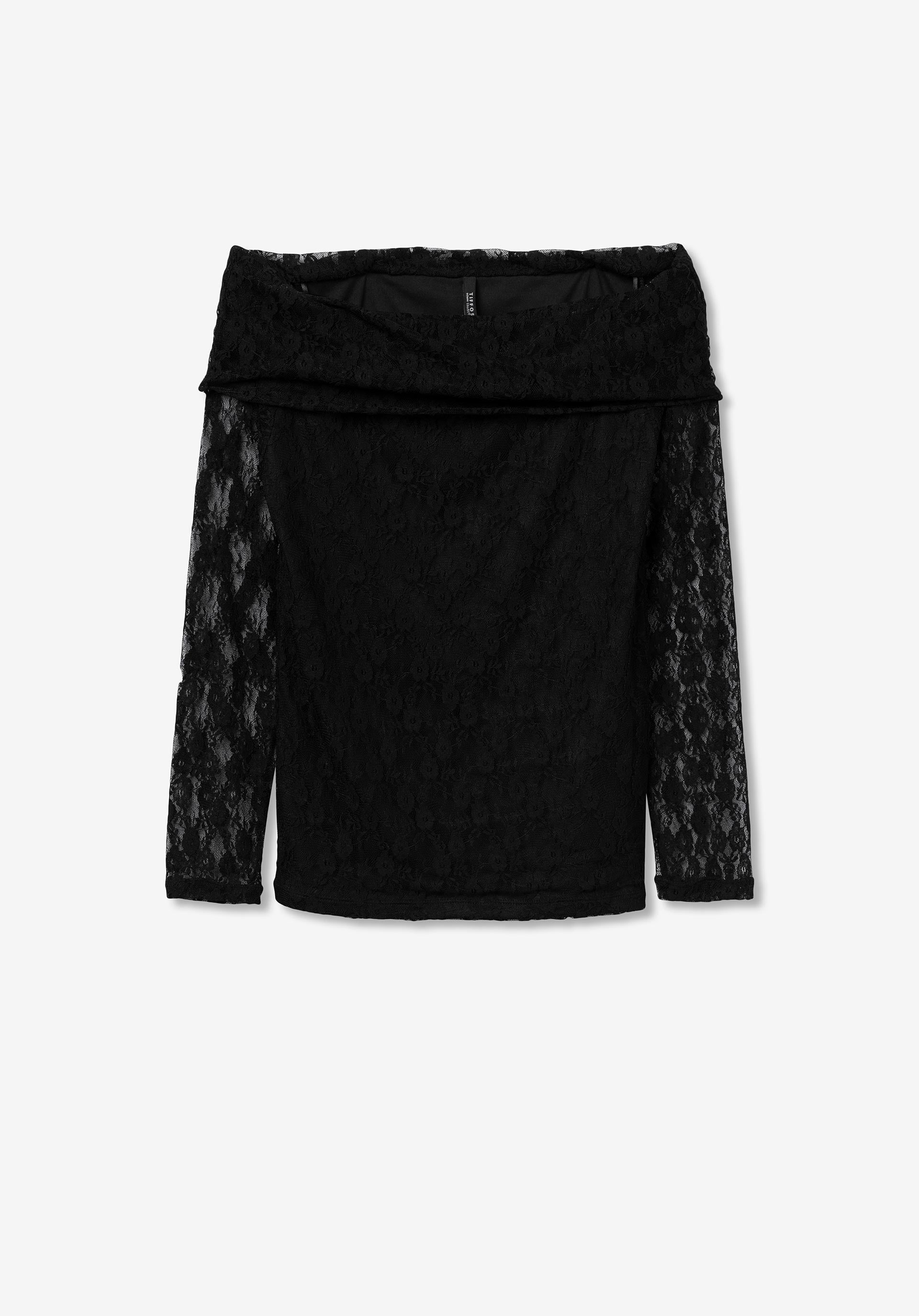 Blusa Encaje Negra Lace