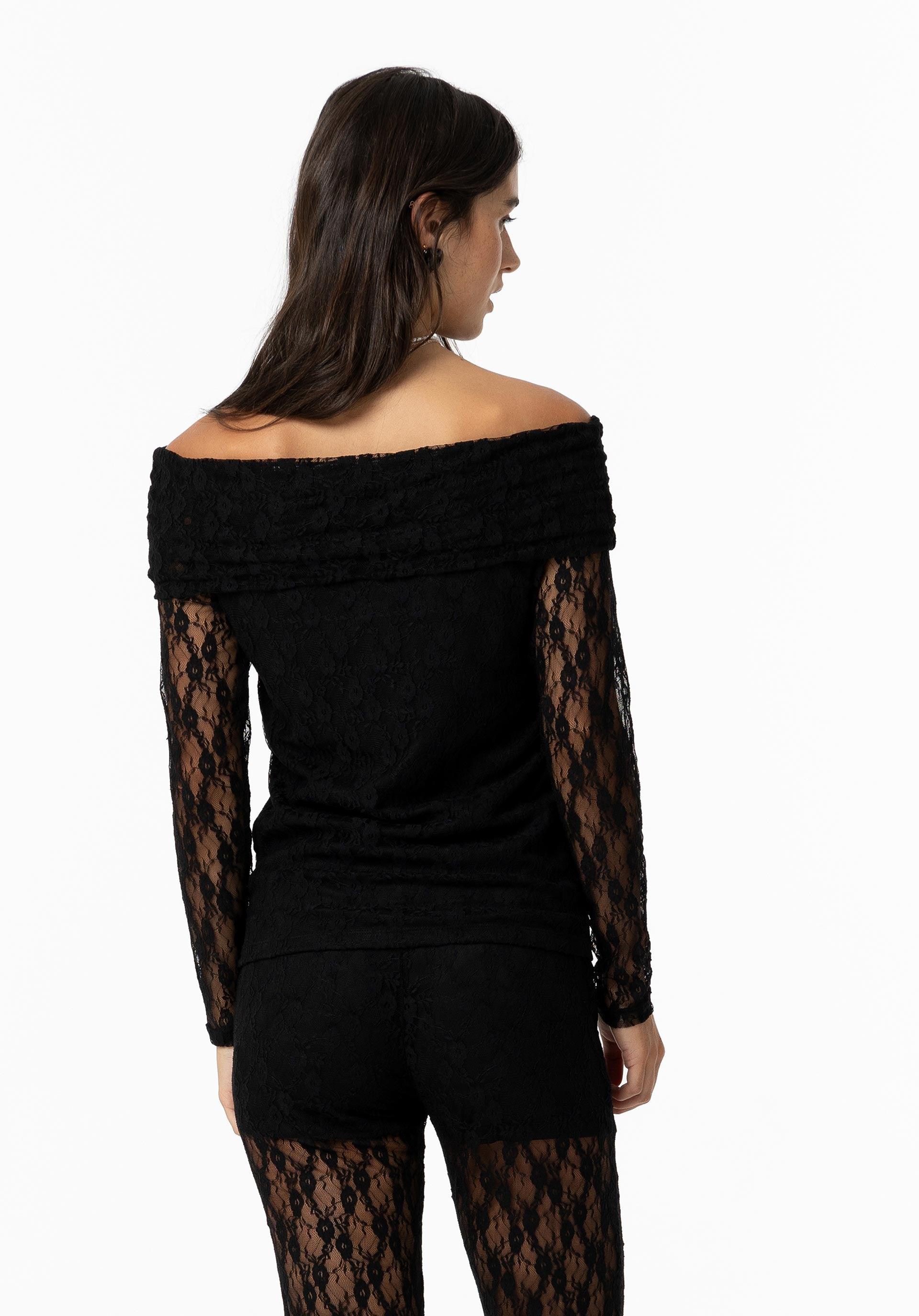 Blusa Encaje Negra Lace