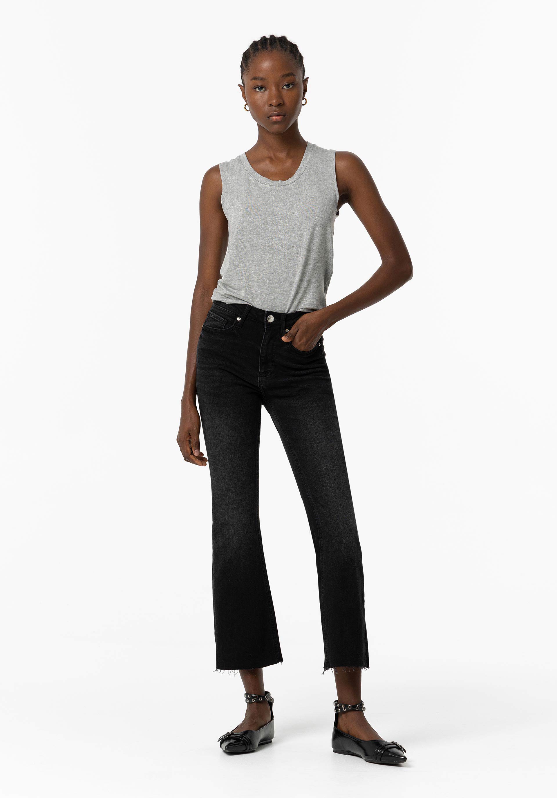 Jeans Flare Negro Megan