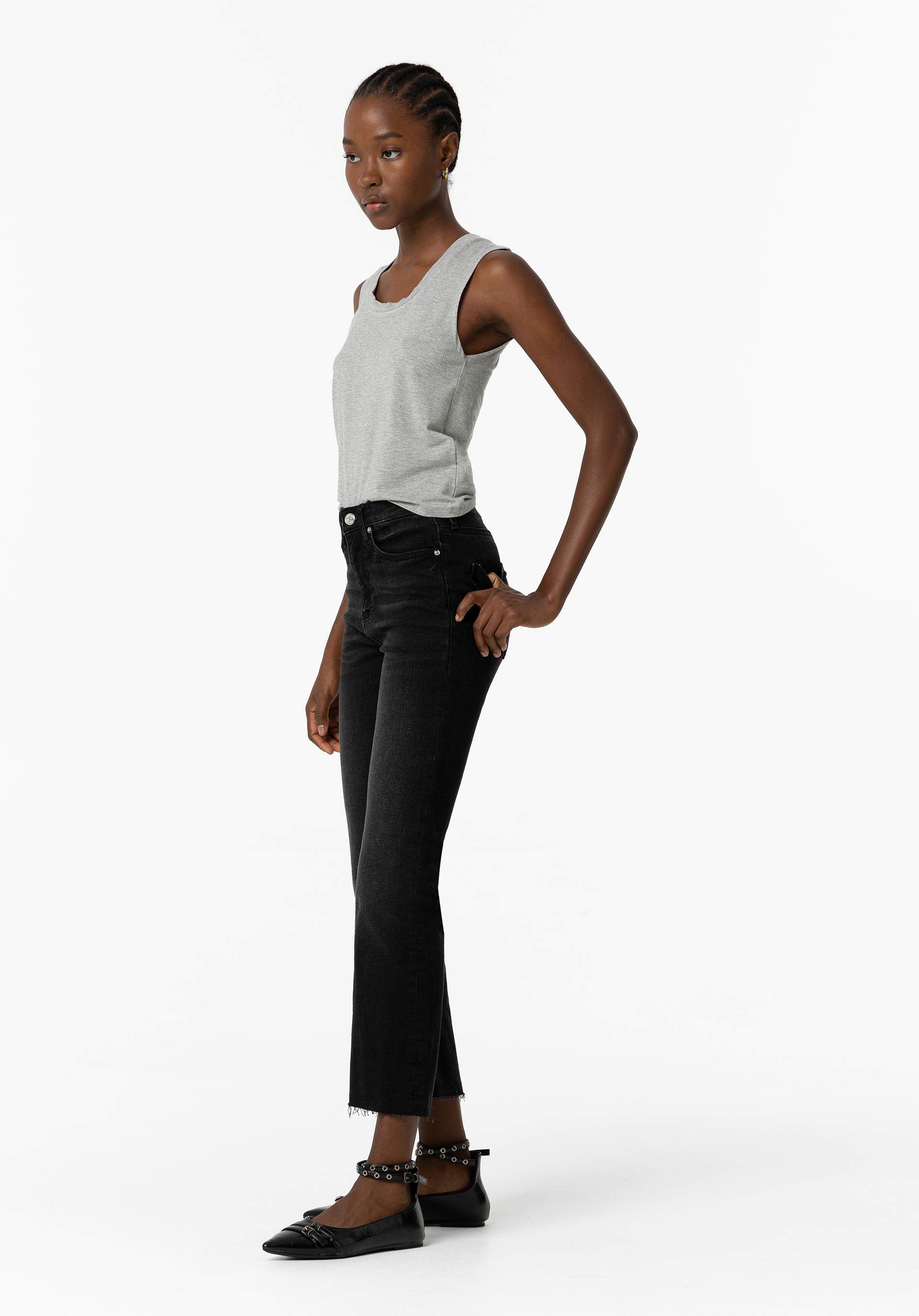 Jeans Flare Negro Megan