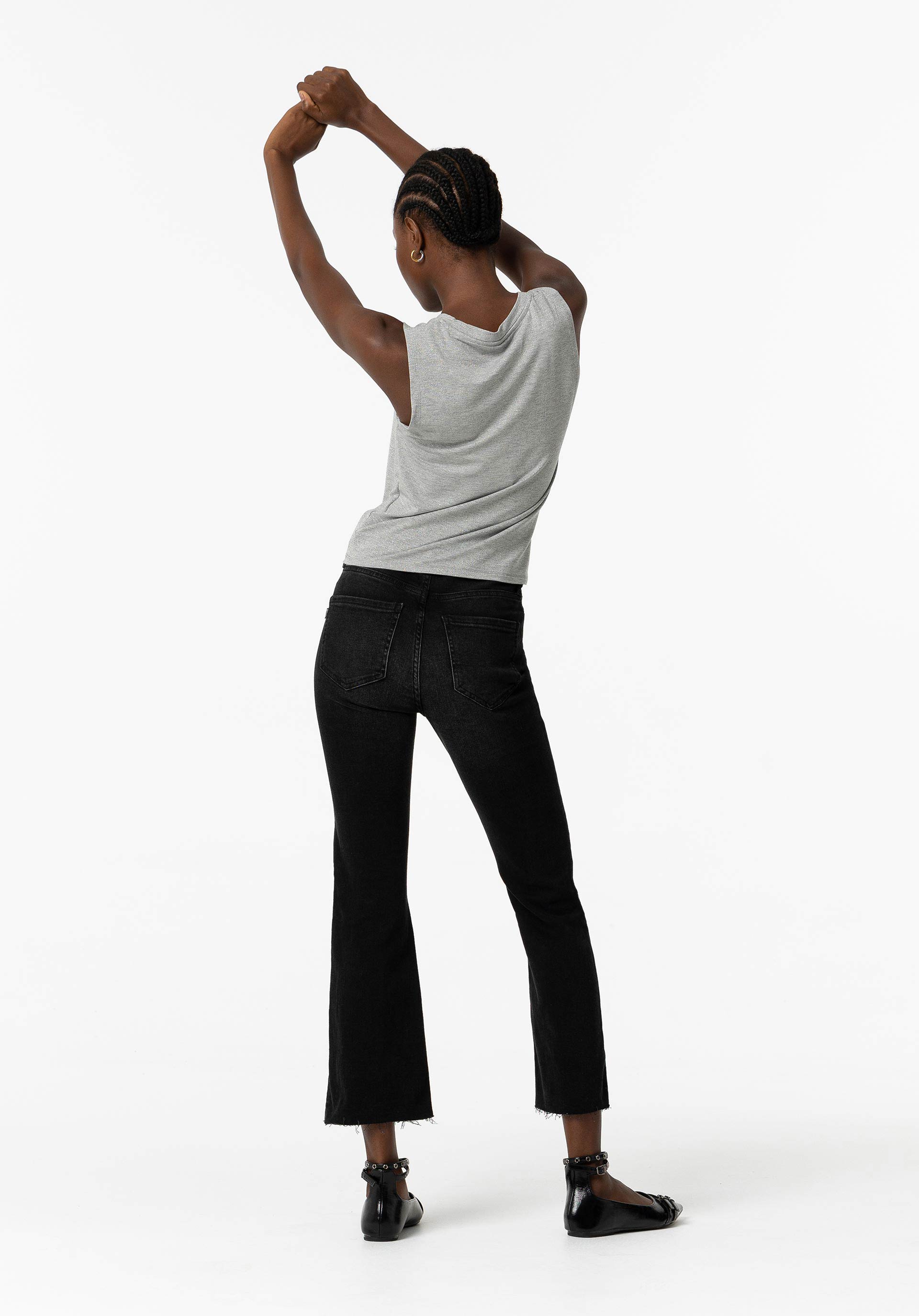 Jeans Flare Negro Megan