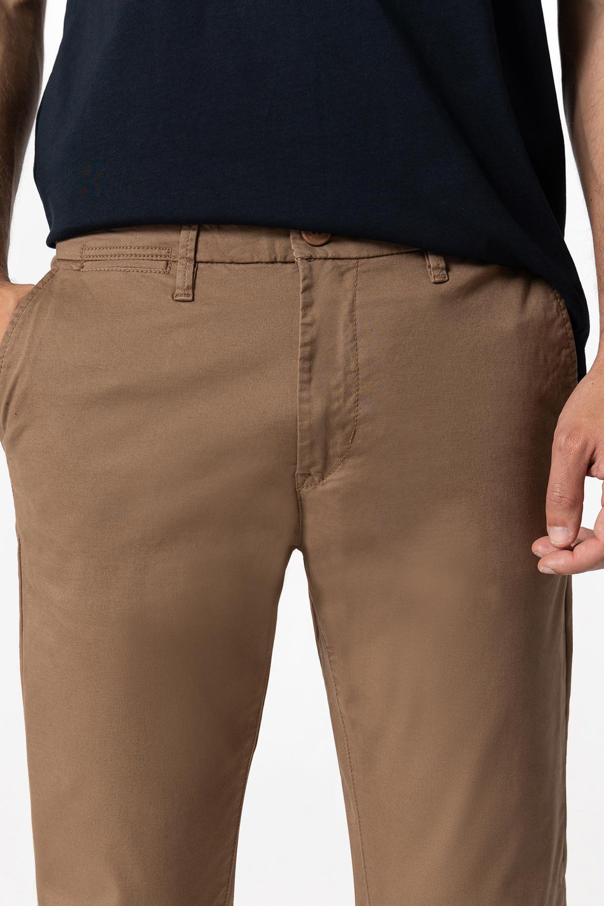 Pantalon Chino Beige Oscuro