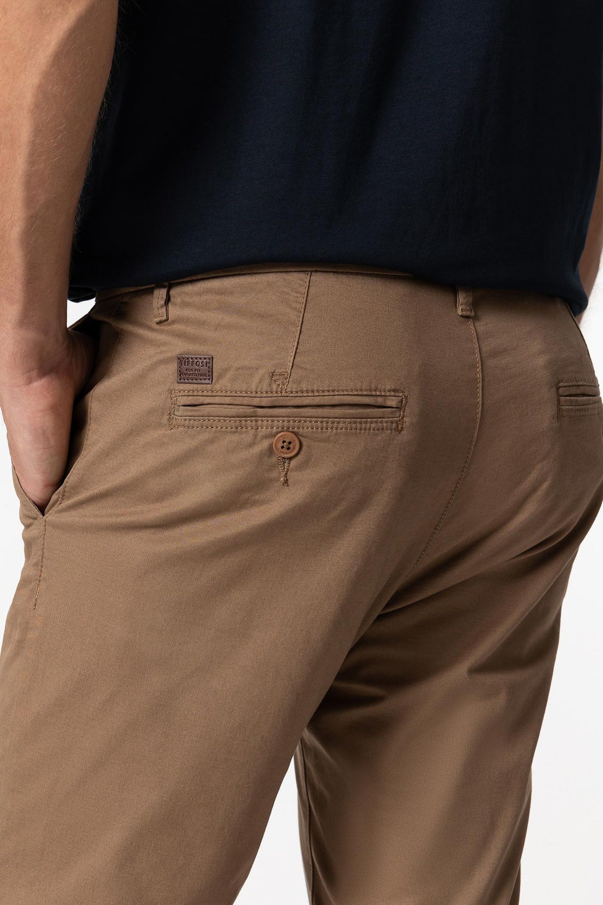 Pantalon Chino Beige Oscuro