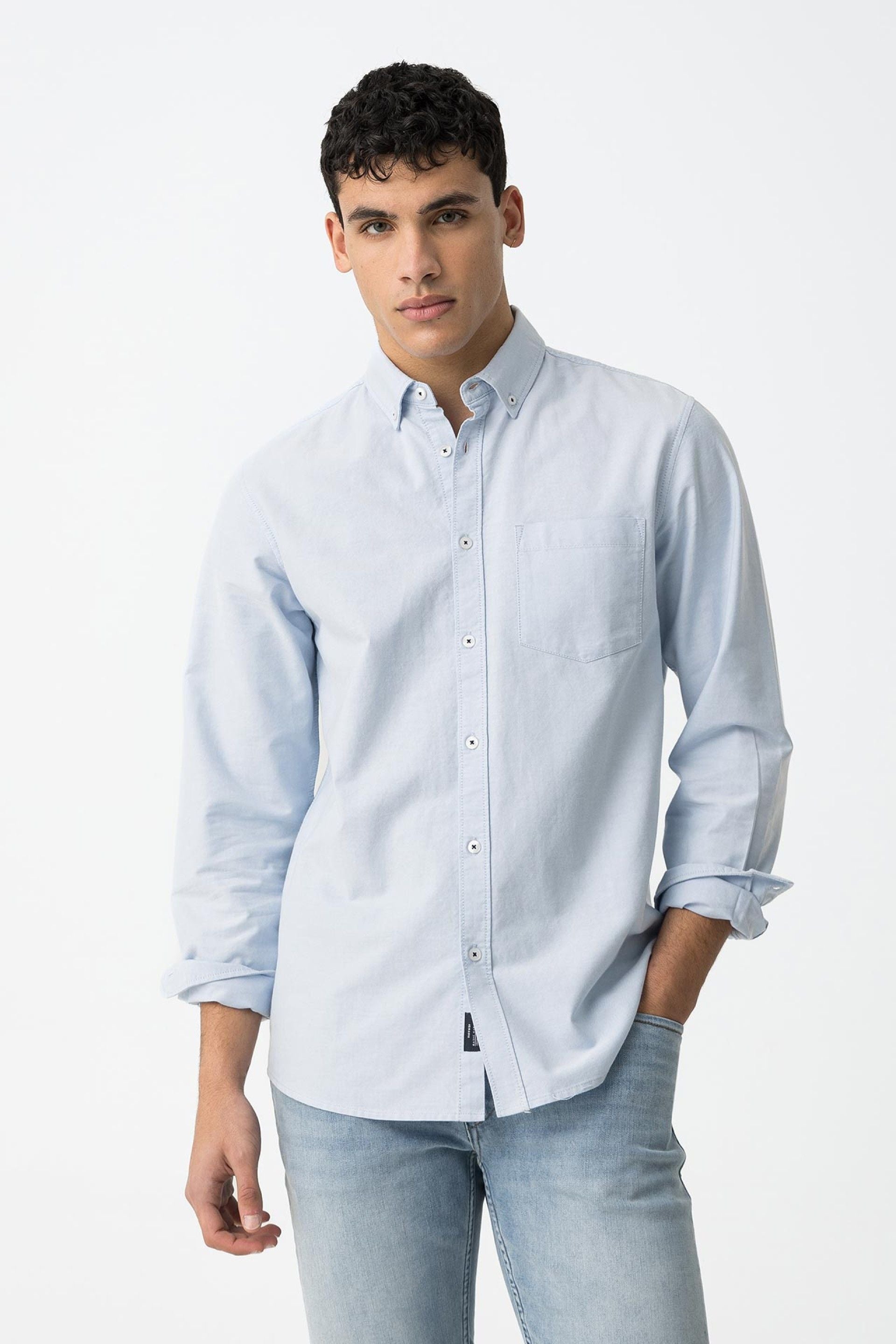 Camisa Tommy Azul Bebe