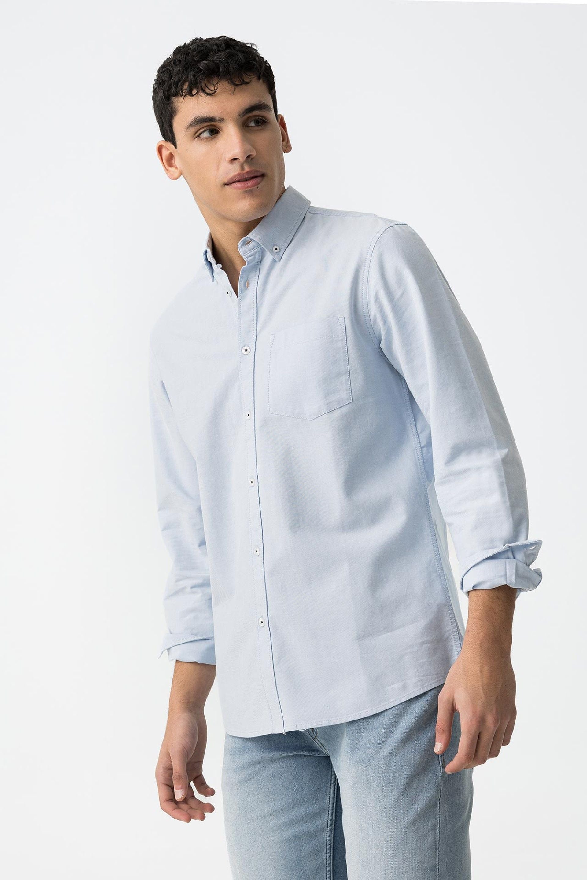 Camisa Tommy Azul Bebe