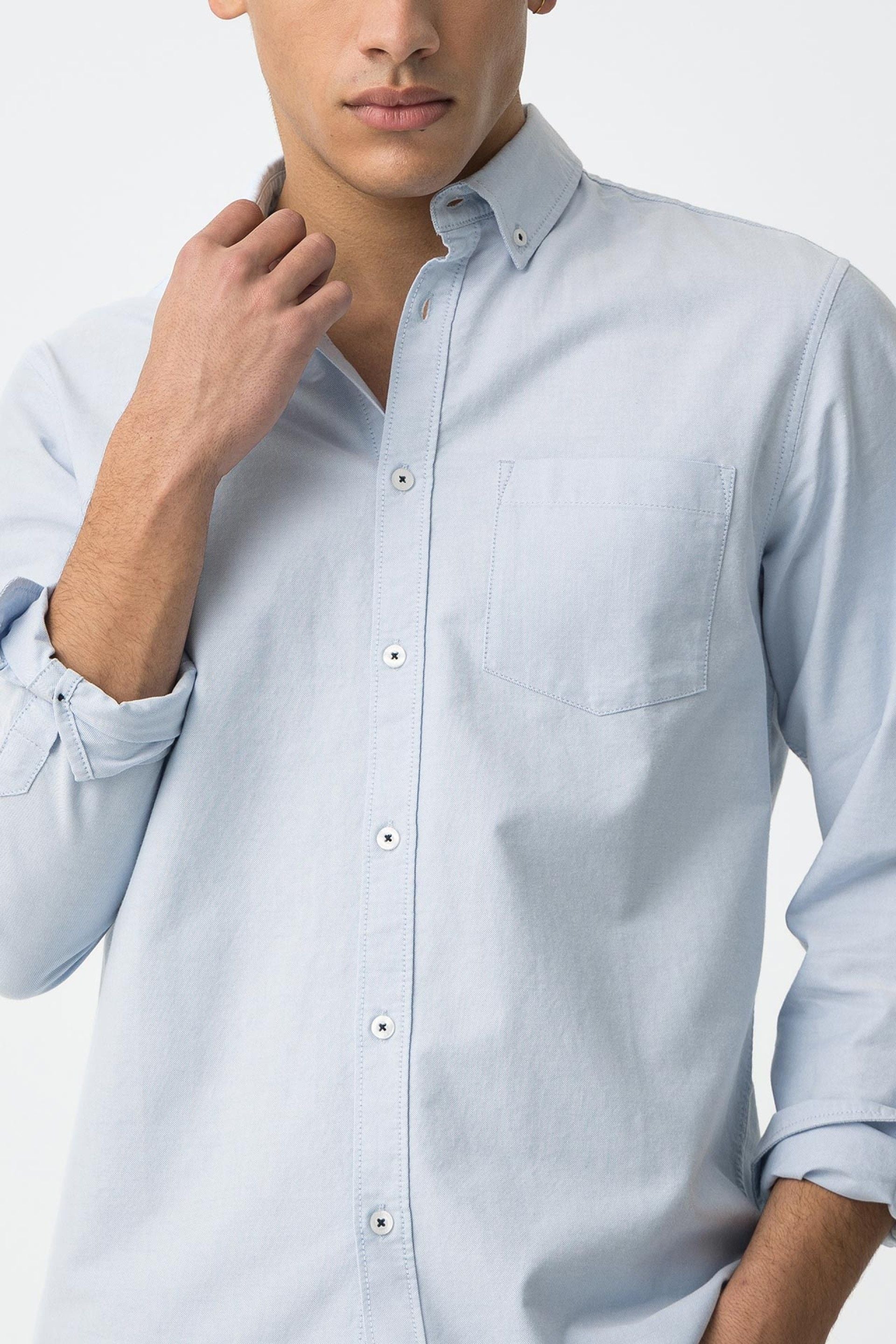 Camisa Tommy Azul Bebe