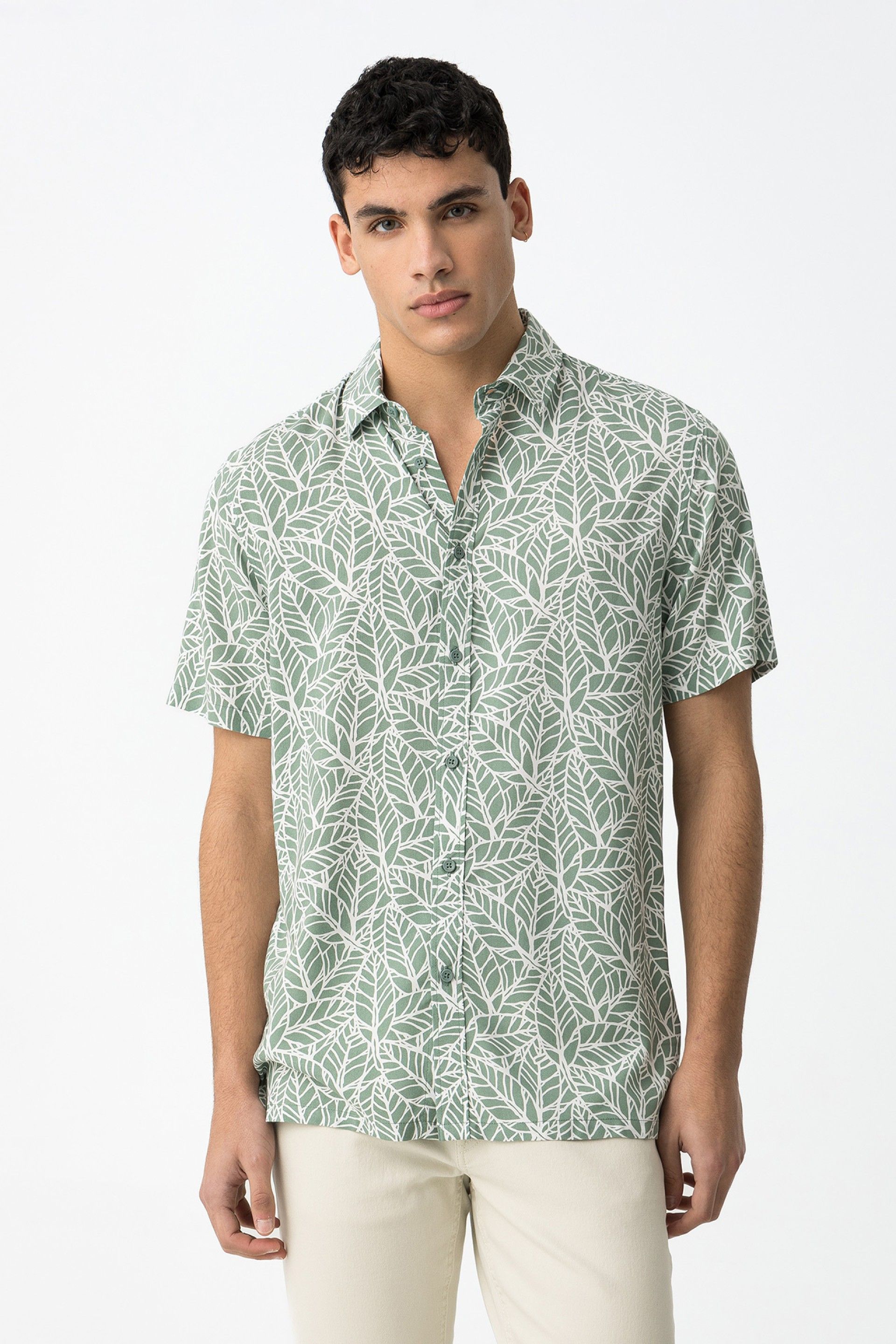 Camisa Mauritius Verde Pistacho