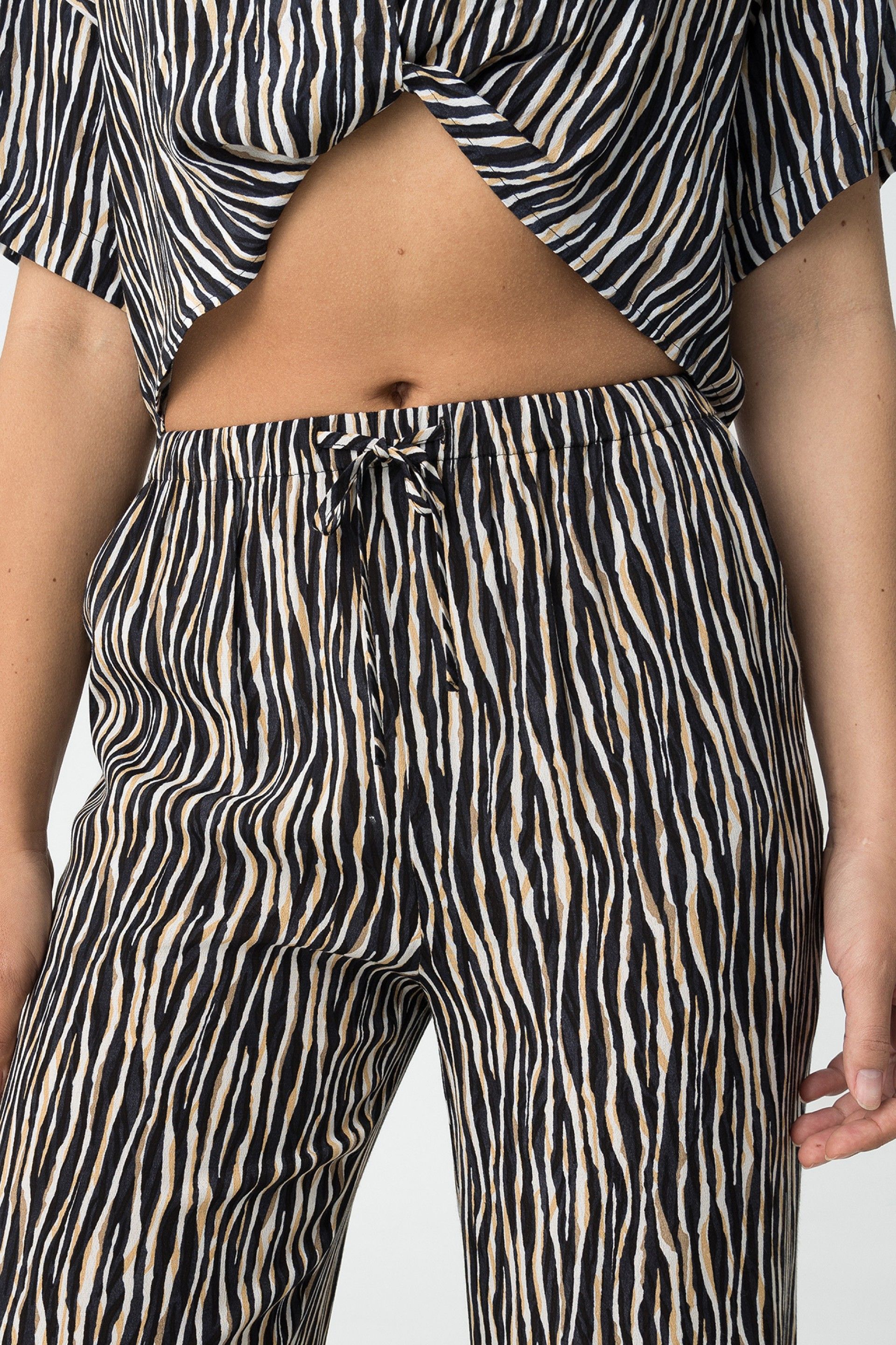 Pantalón Zebra Negro