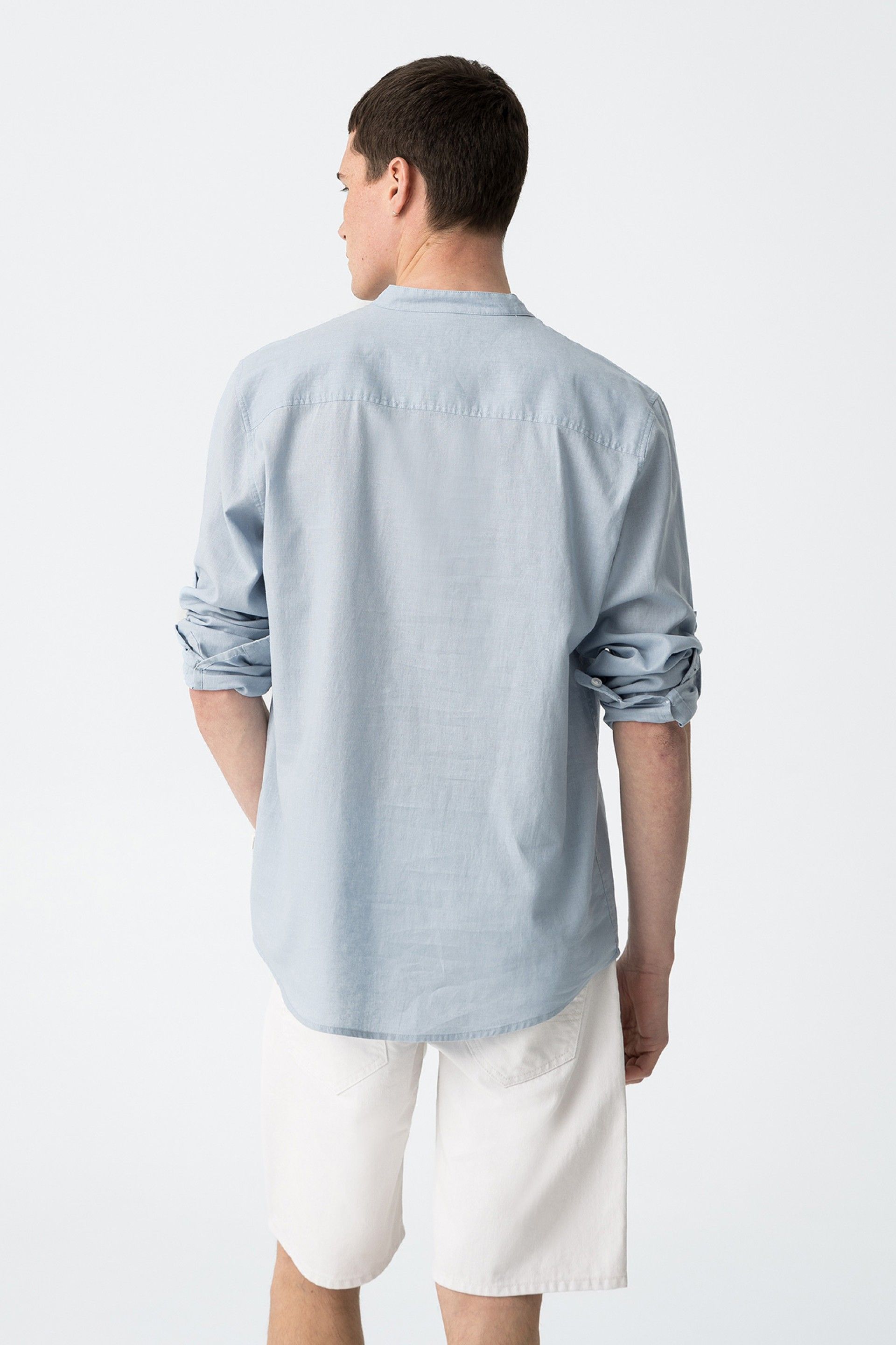 Camisa Bishop Azul