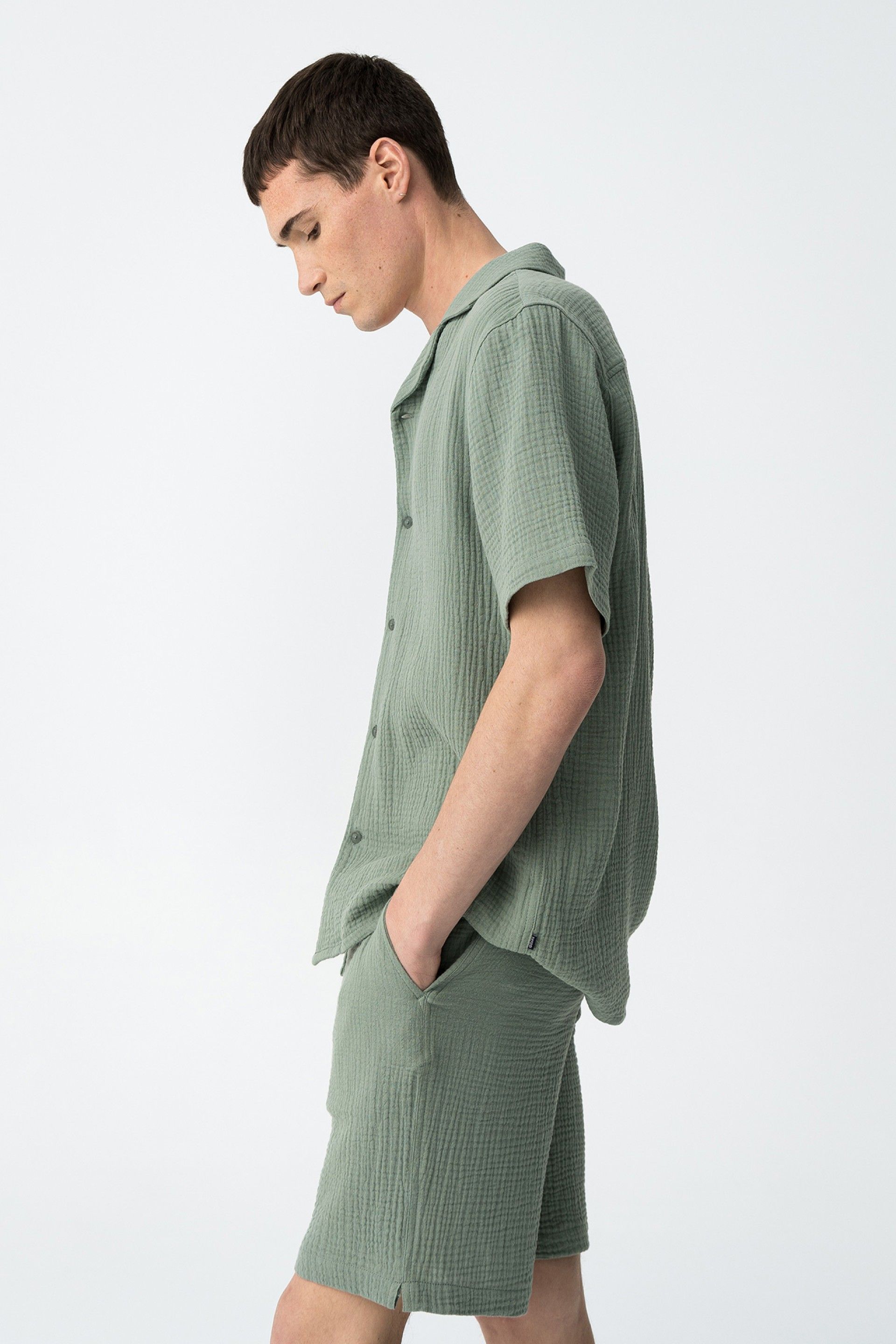 Camisa Melocoton Verde Pistacho