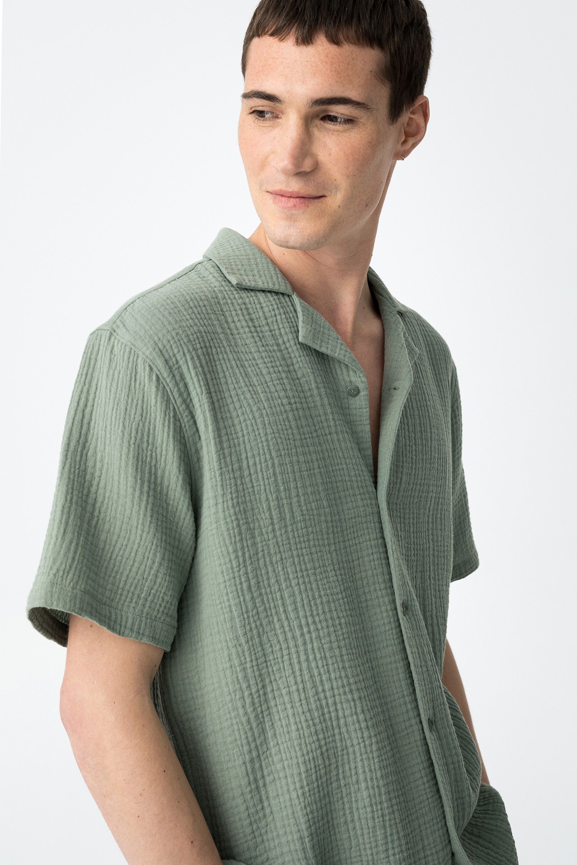Camisa Melocoton Verde Pistacho
