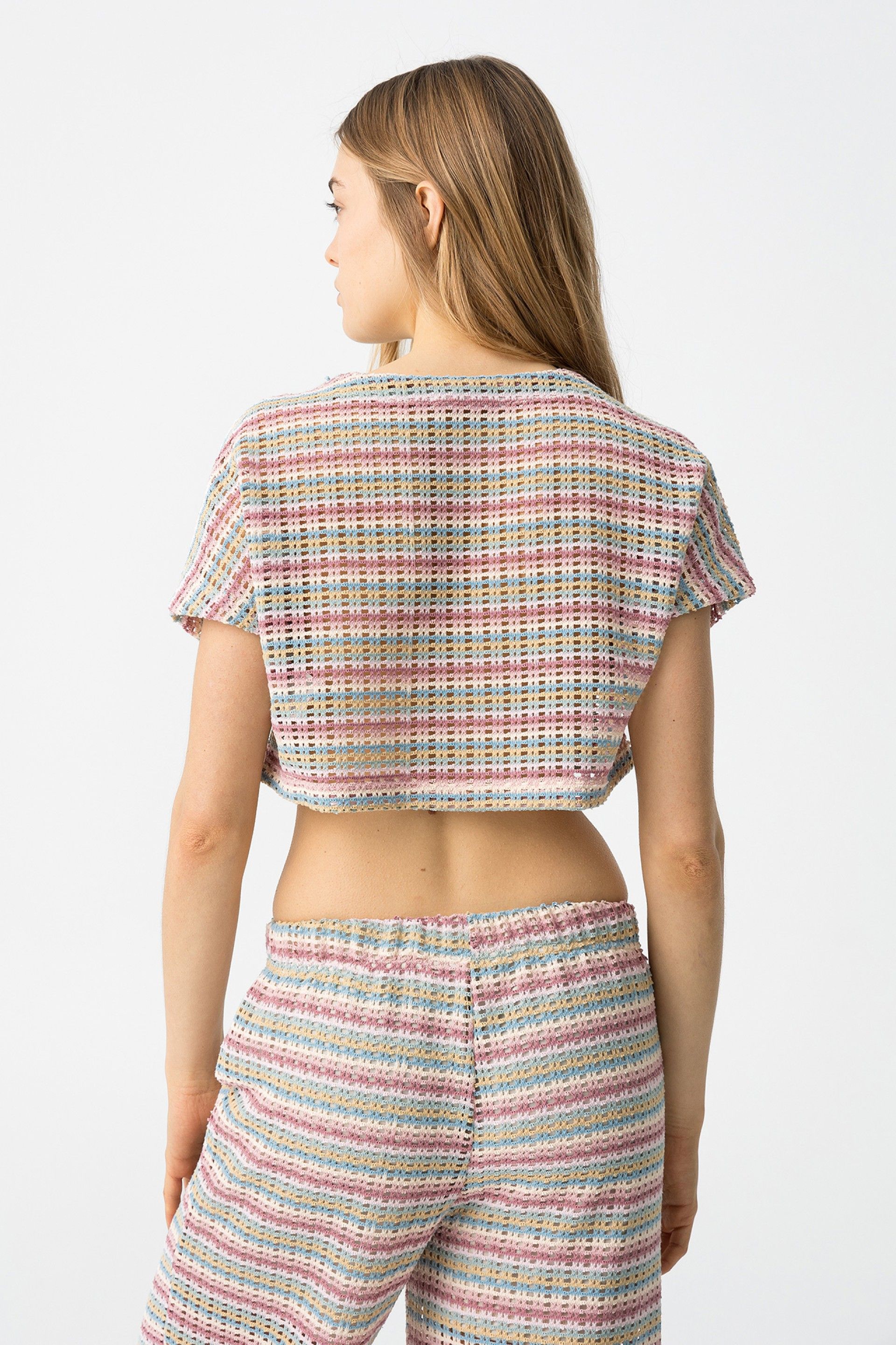 Camiseta Crop Mali Multicolor