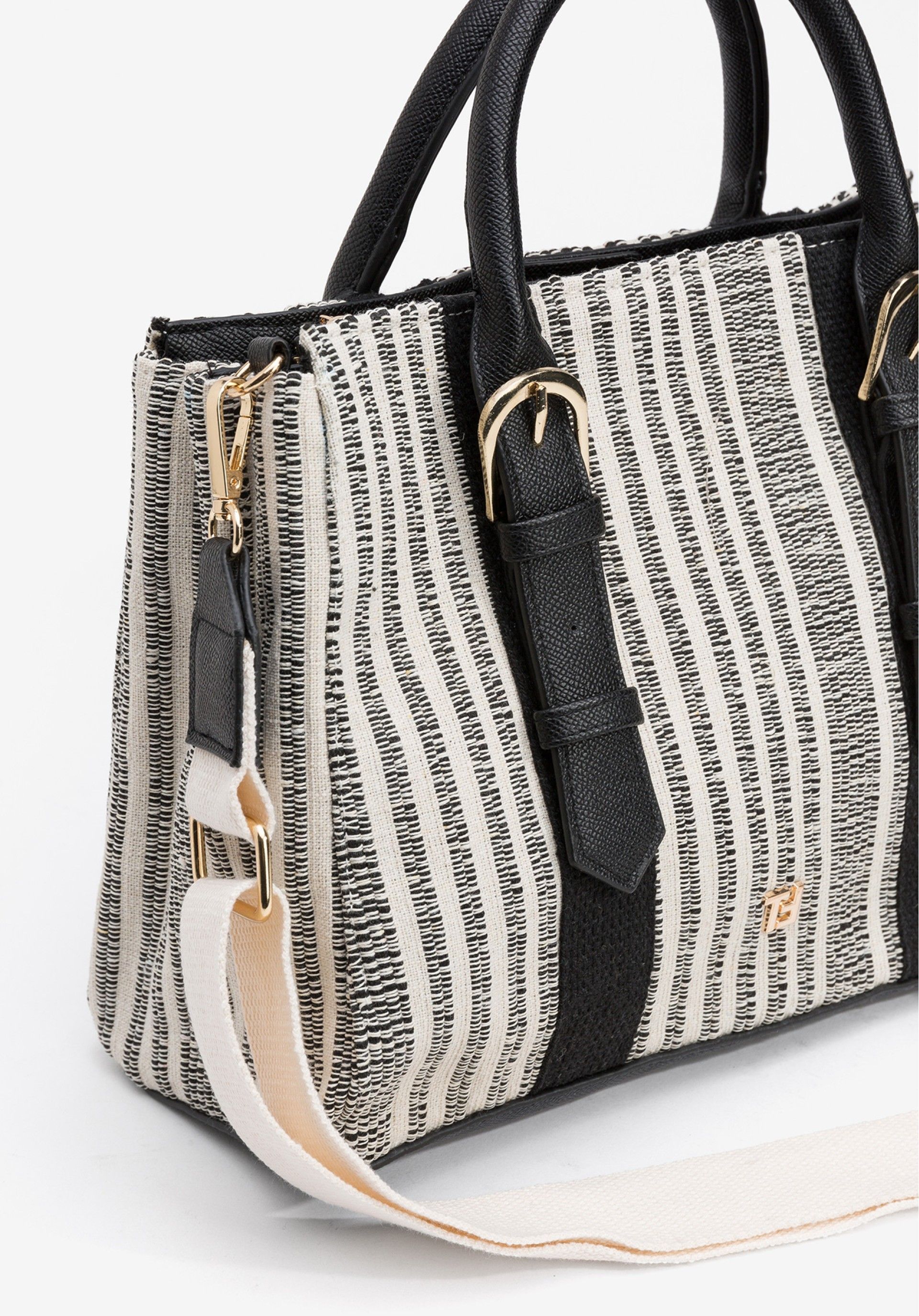 Bolso Jacqueline Rayas Negro