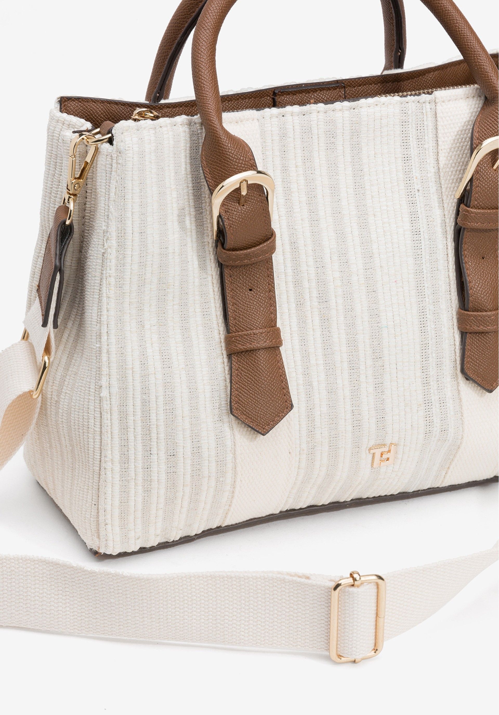 Bolso Jacqueline Rayas Beige