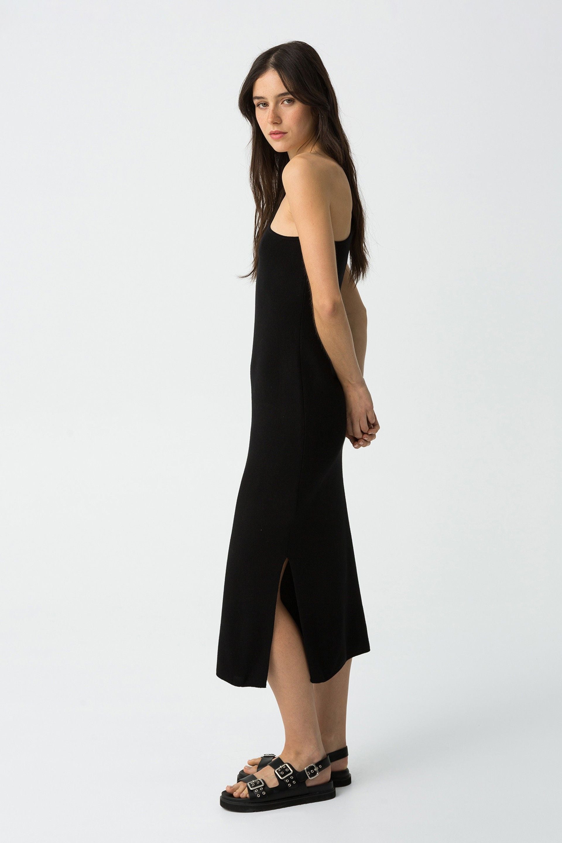 Vestido Asimétrico Ios Negro