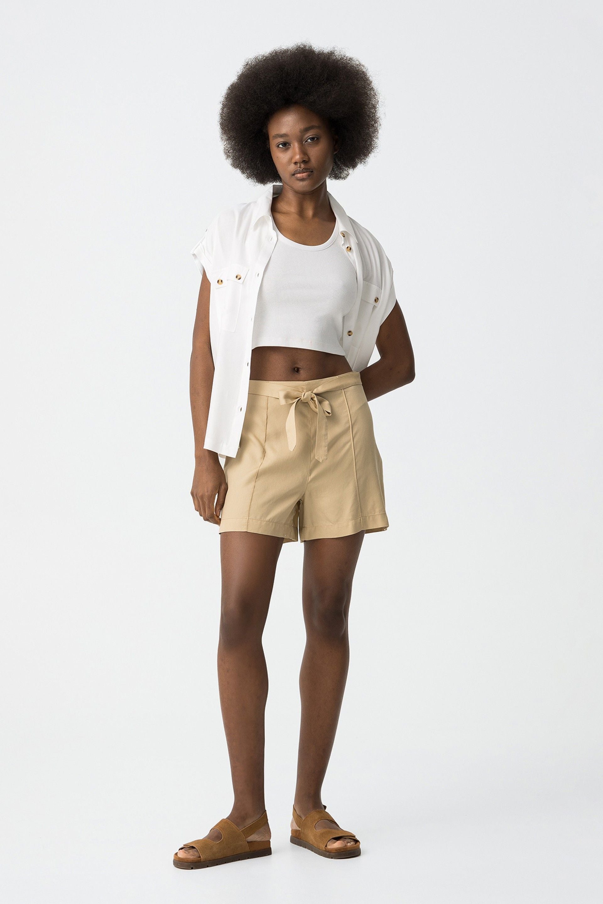 Short Frances Beige