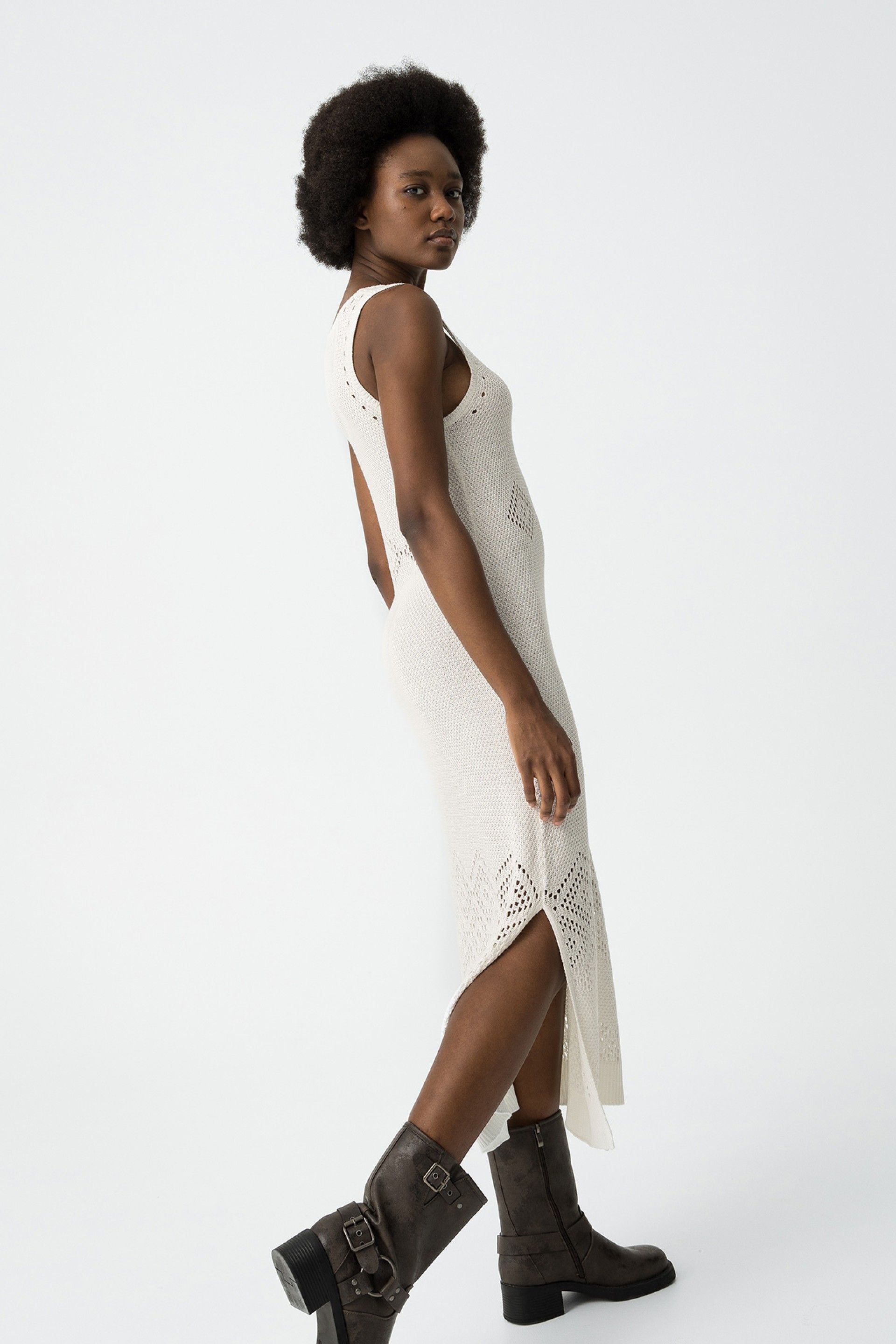 Vestido Crochet Thiel Blanco