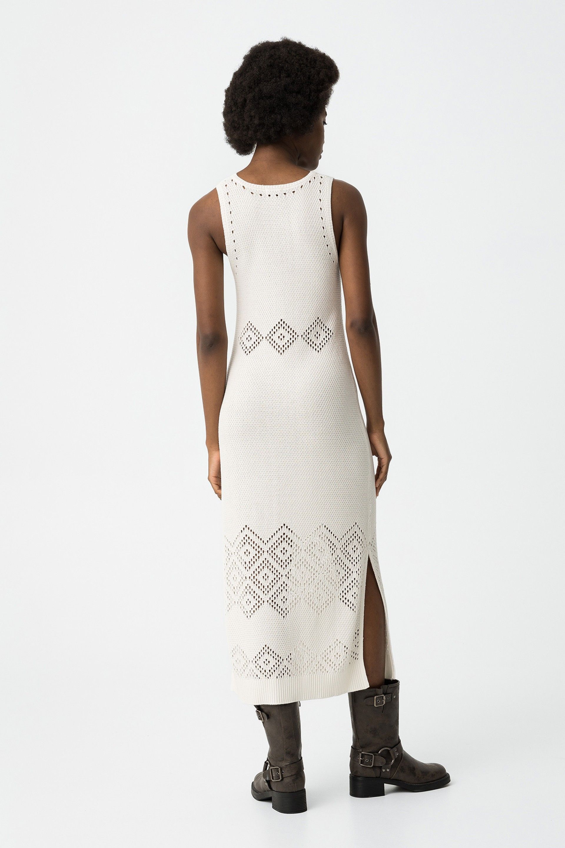 Vestido Crochet Thiel Blanco