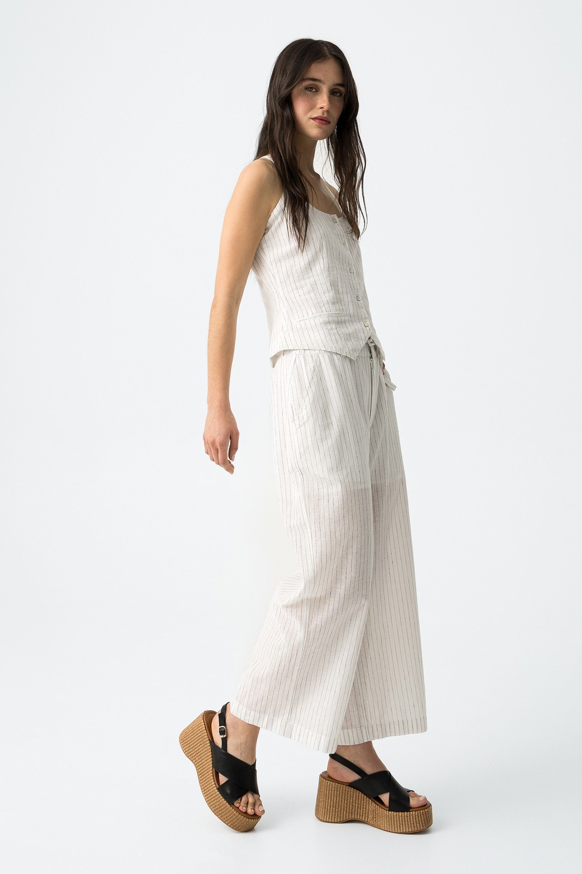 Pantalón Genesis Rayas Blanco