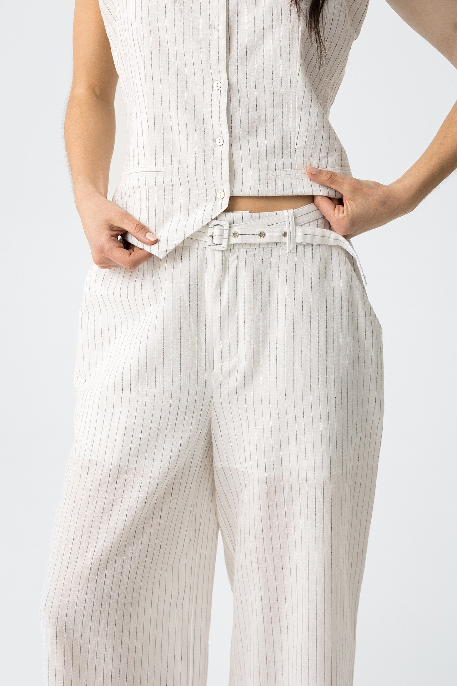 Pantalón Genesis Rayas Blanco