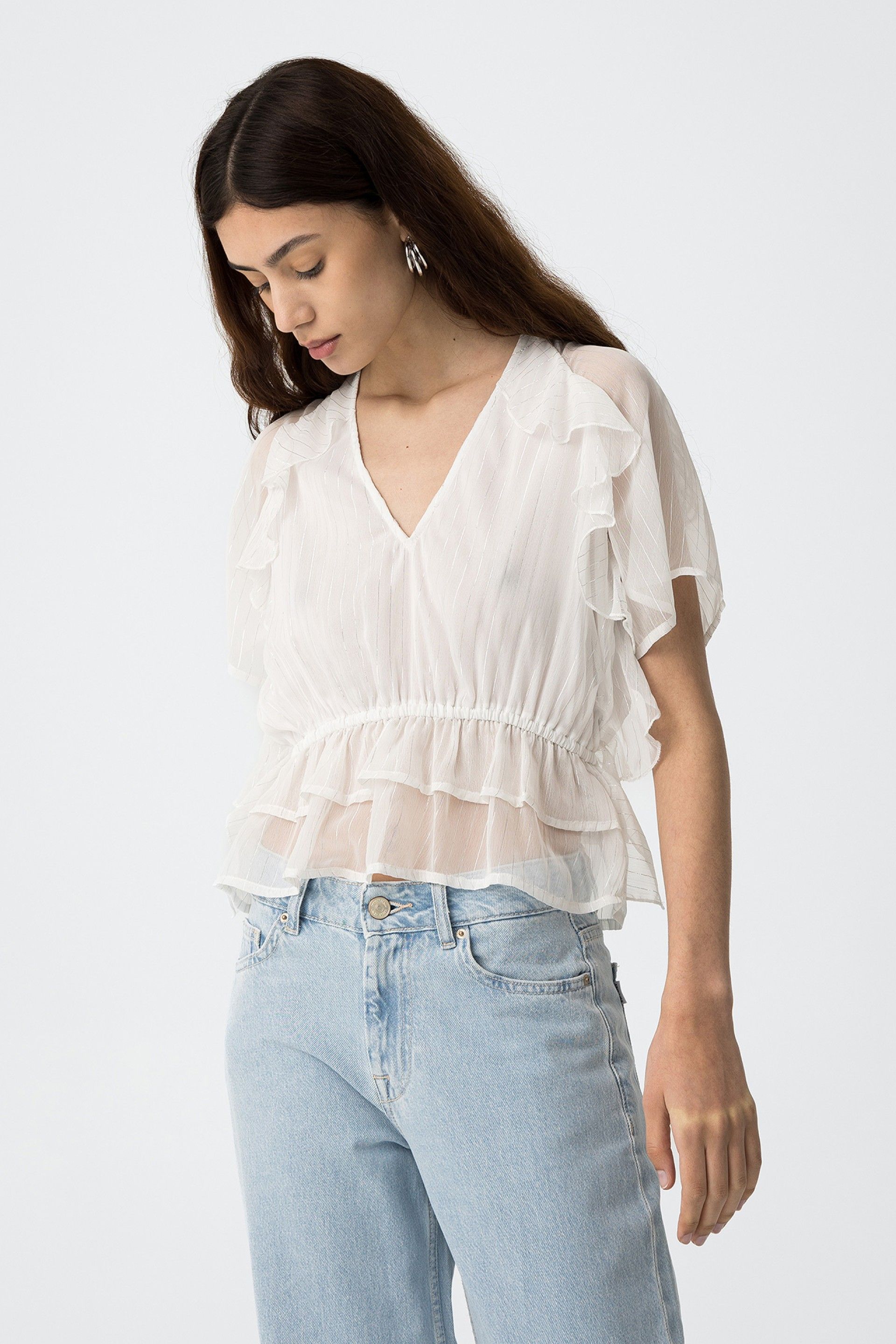 Blusa Maranta Blanca