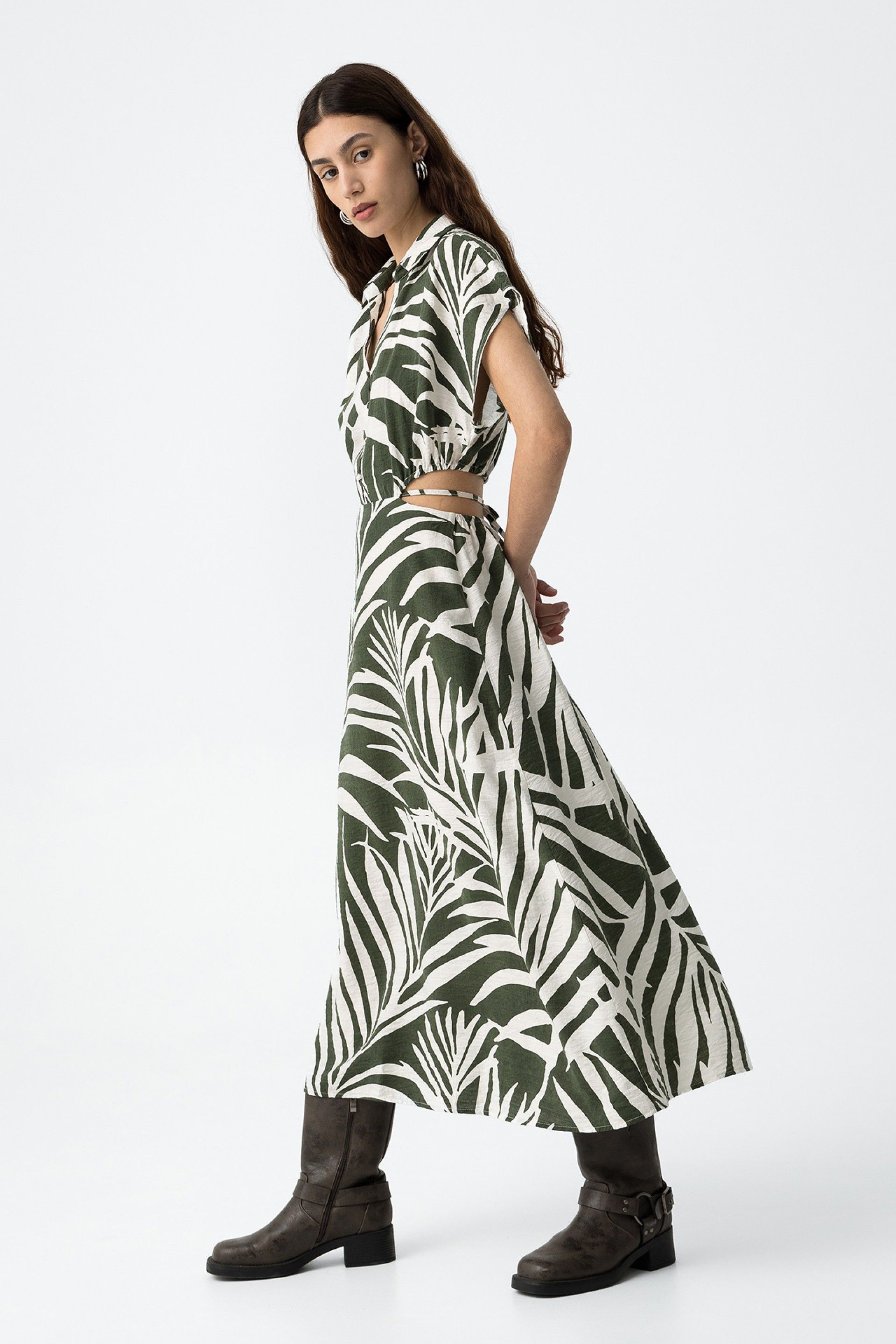 Vestido Midi Corneto Verde