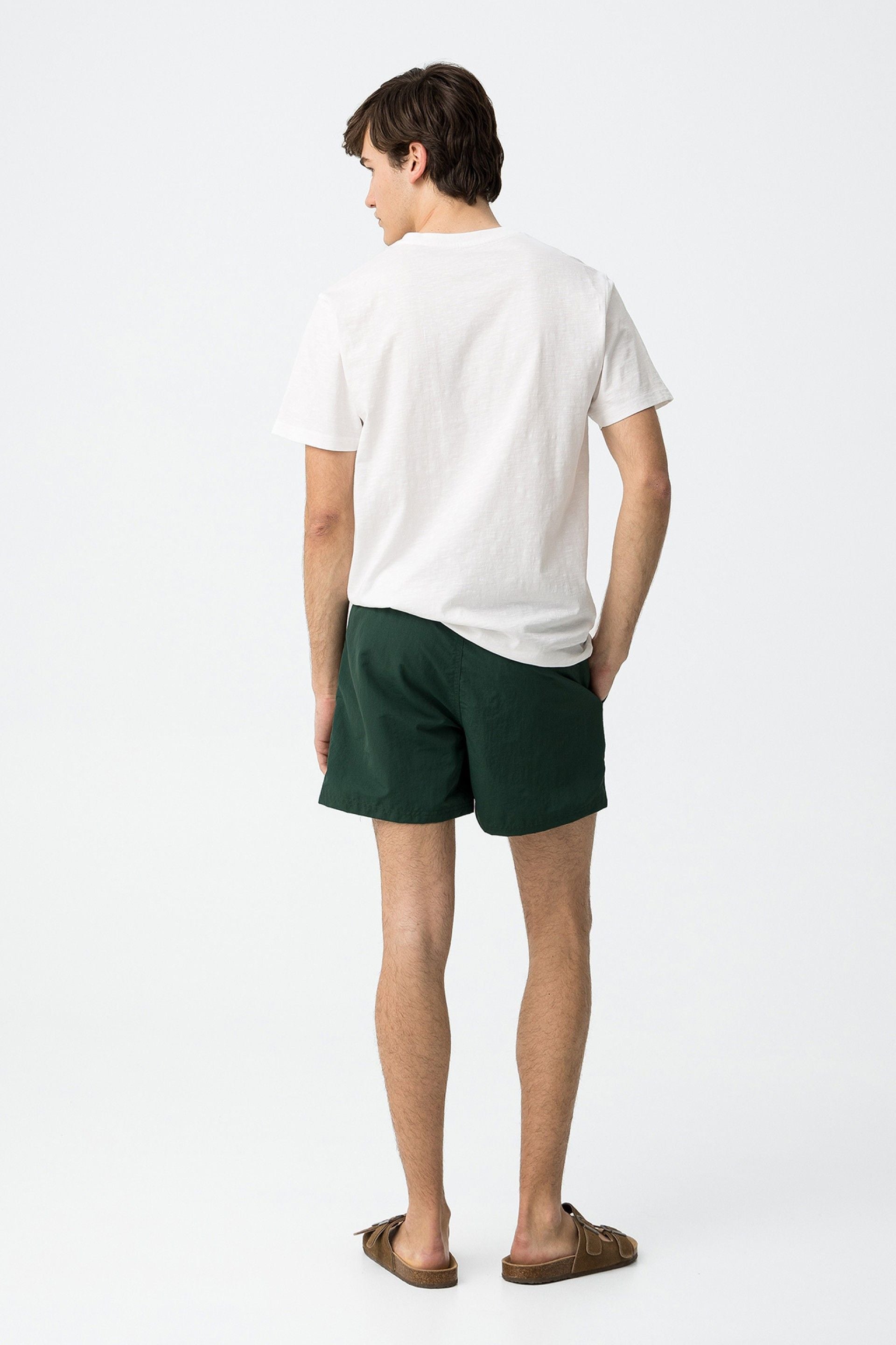Bañador Liso Volley Verde Oscuro