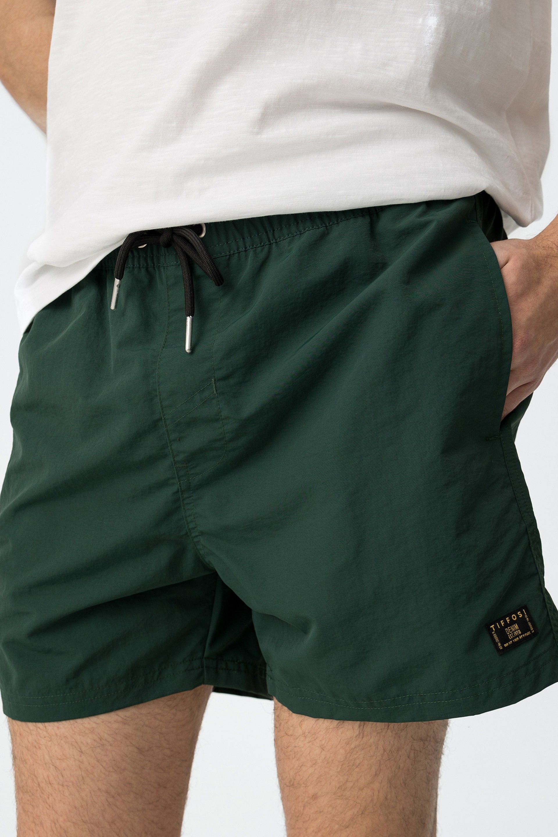 Bañador Liso Volley Verde Oscuro