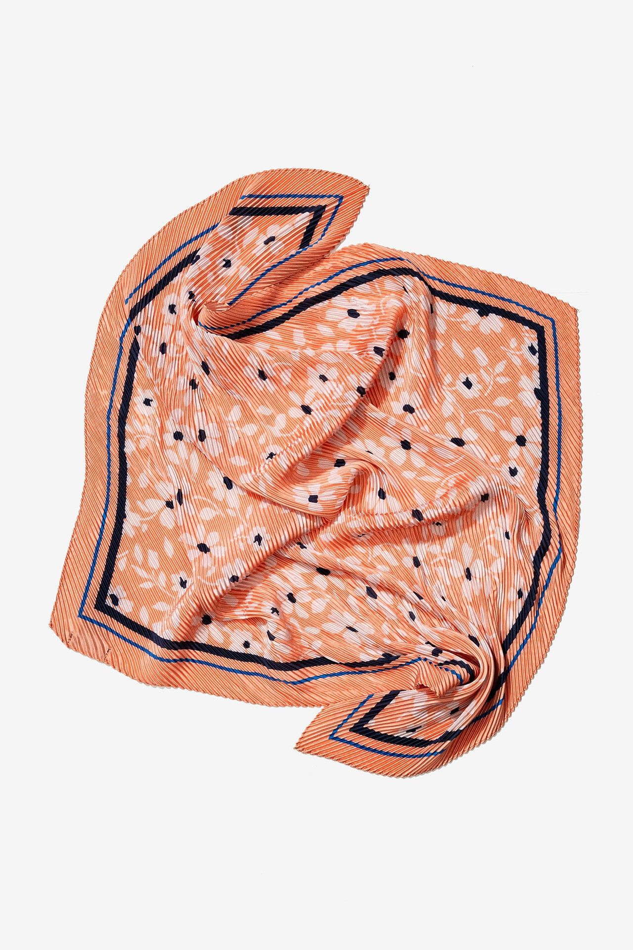 Pañuelo Cuello Floral Naranja 193