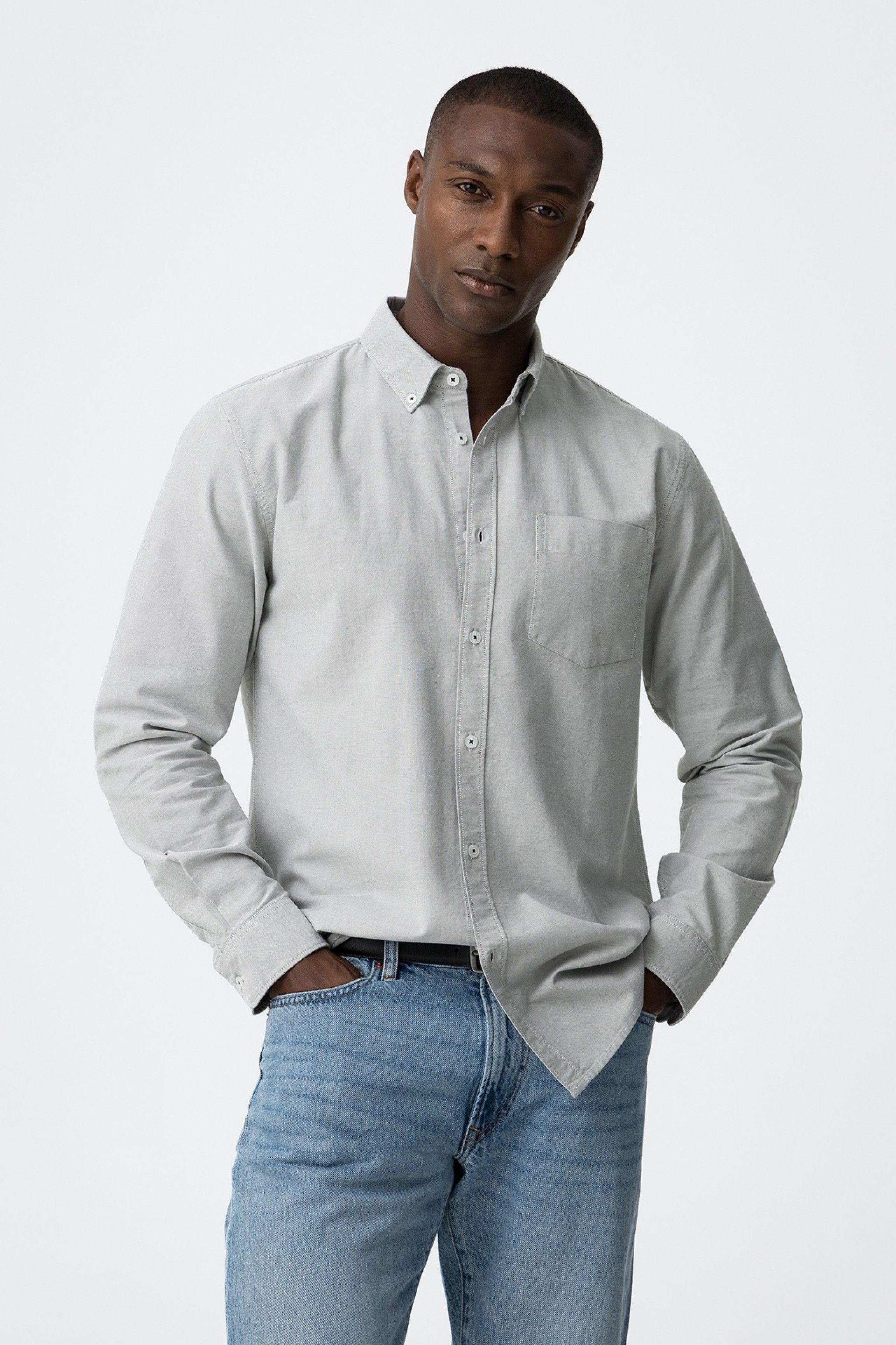Camisa Tommy Gris Verdoso