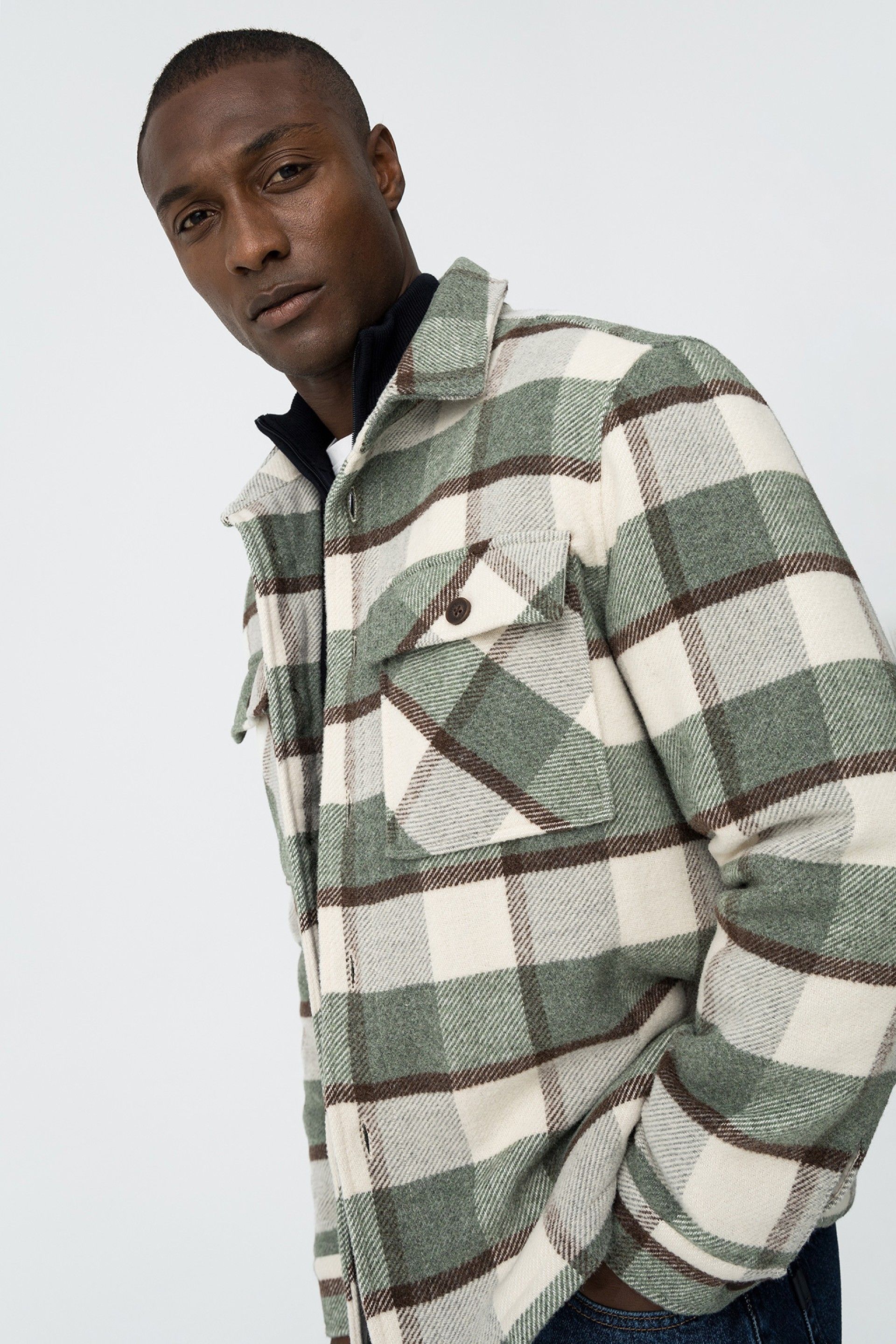 Chaqueta Perth Cuadros Verde