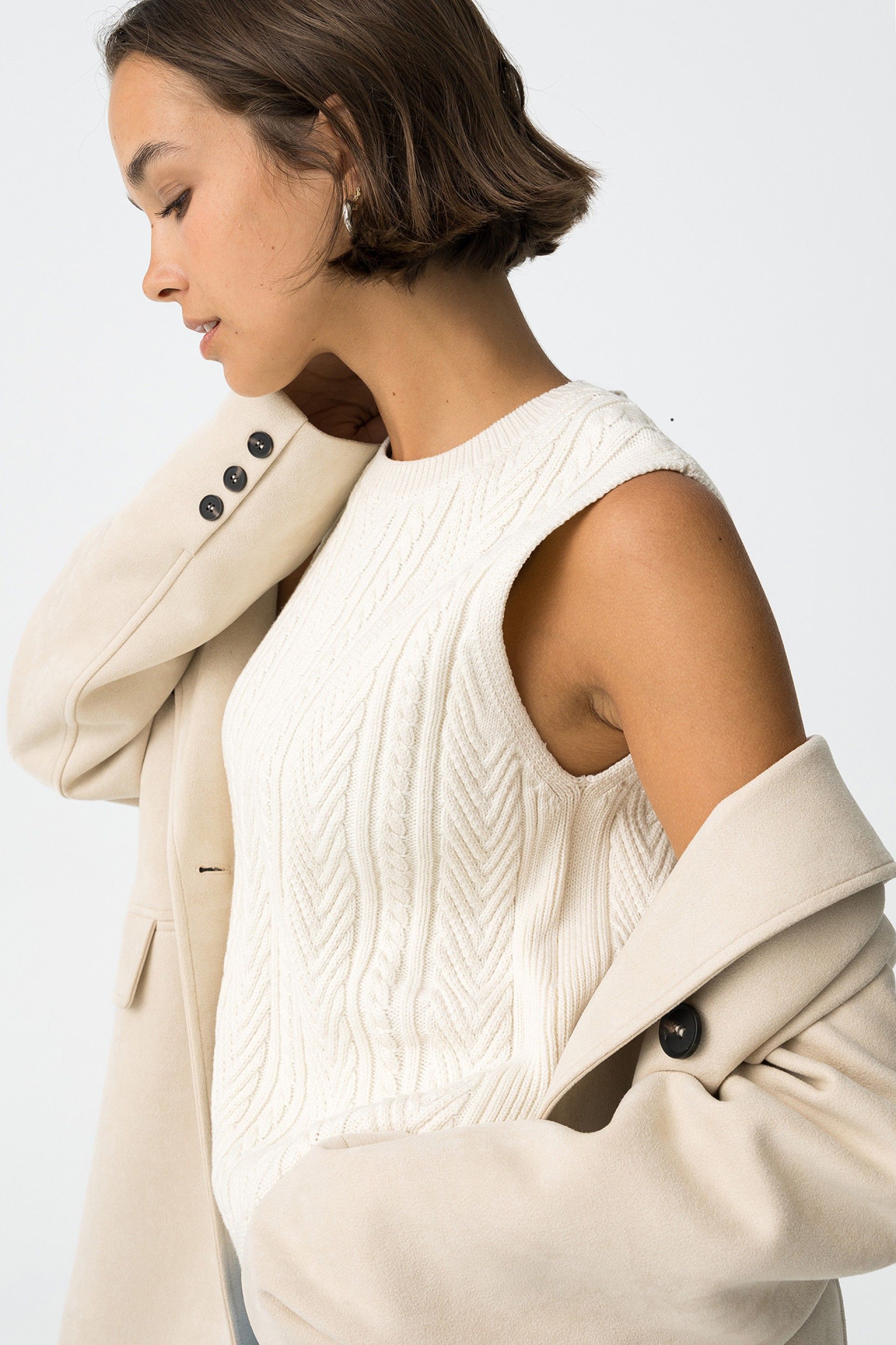 Chaleco Celine Crudo