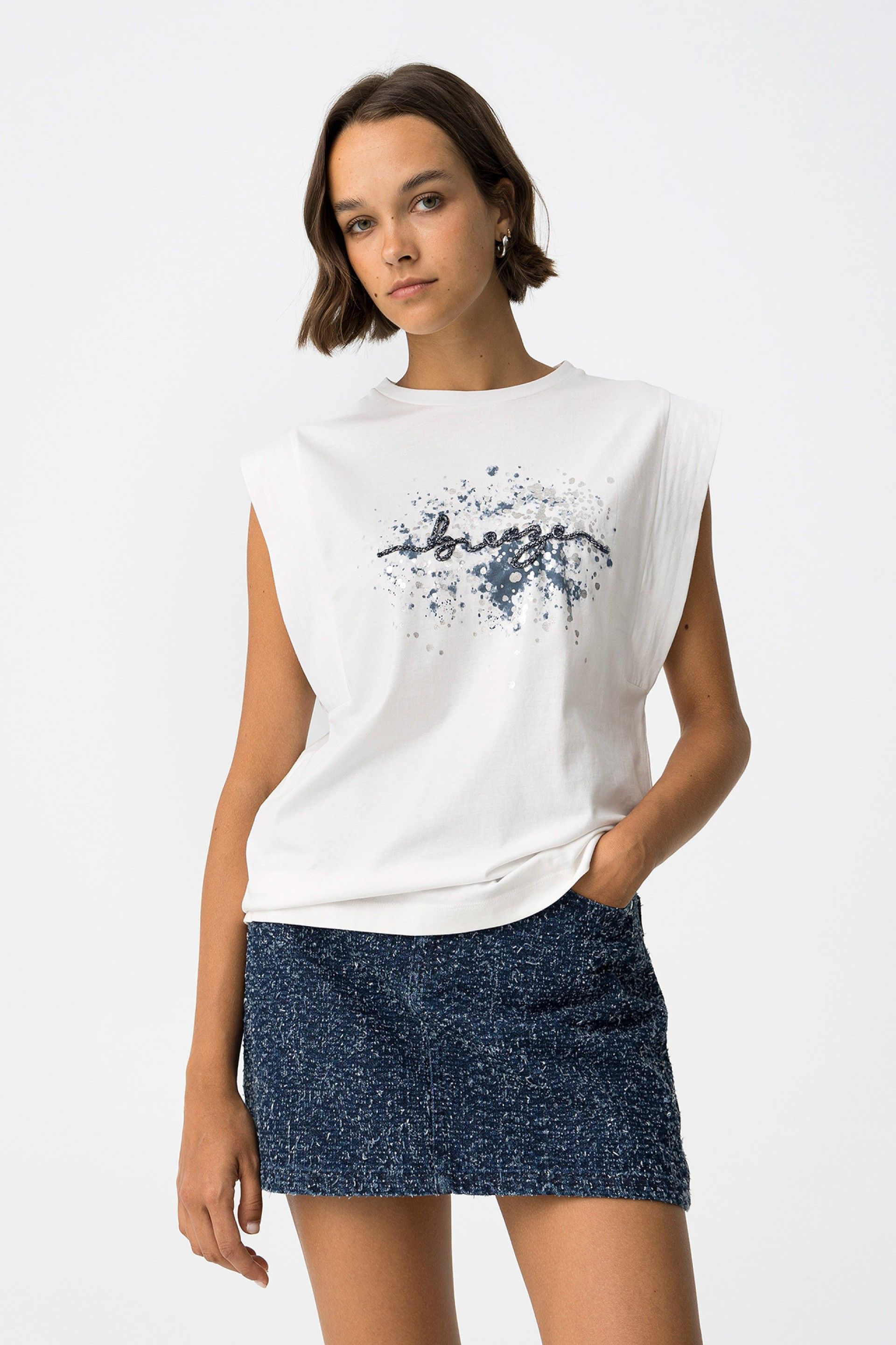 Camiseta Indigo Blanca