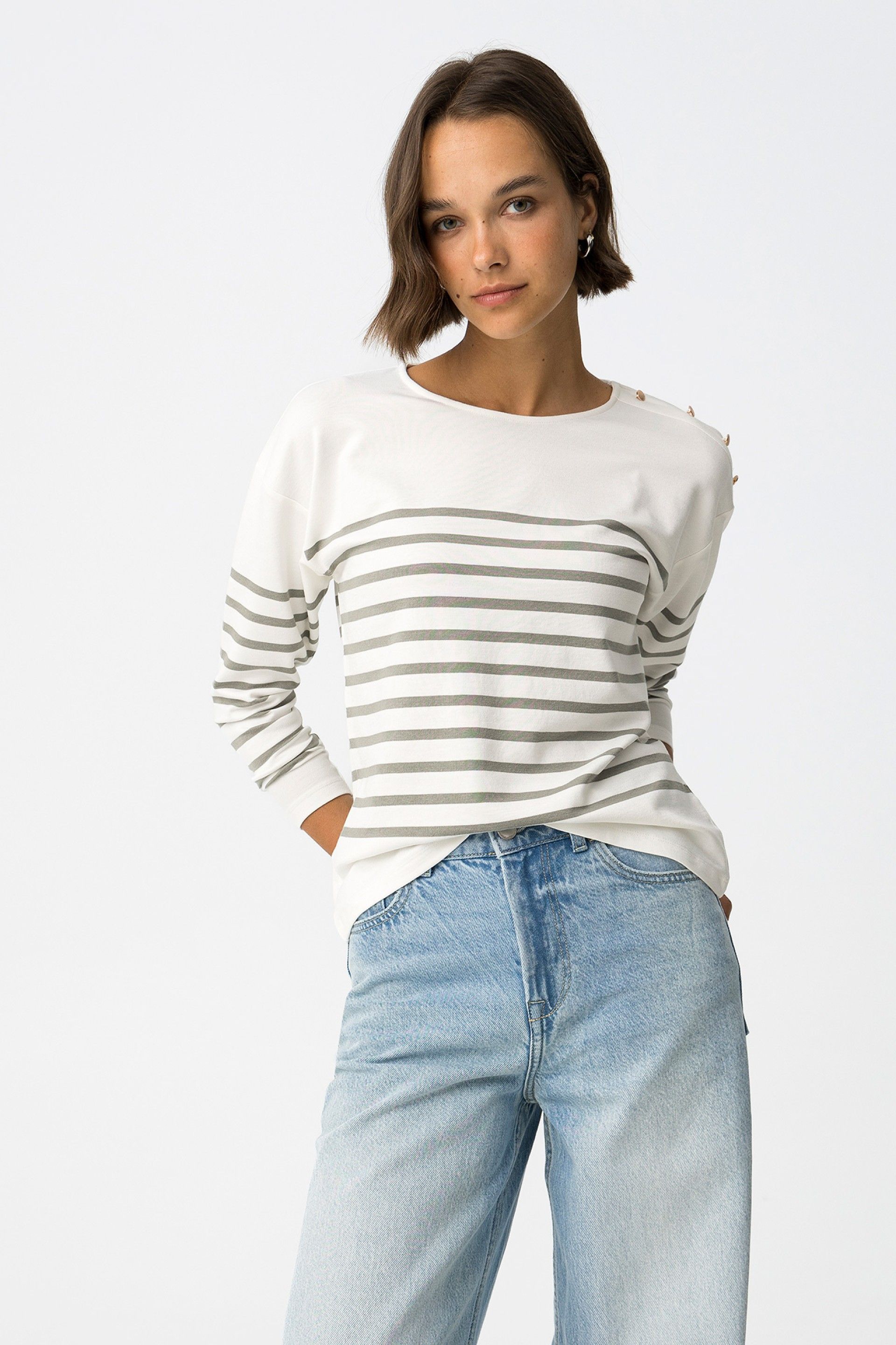 Camiseta Venice Rayas verdes