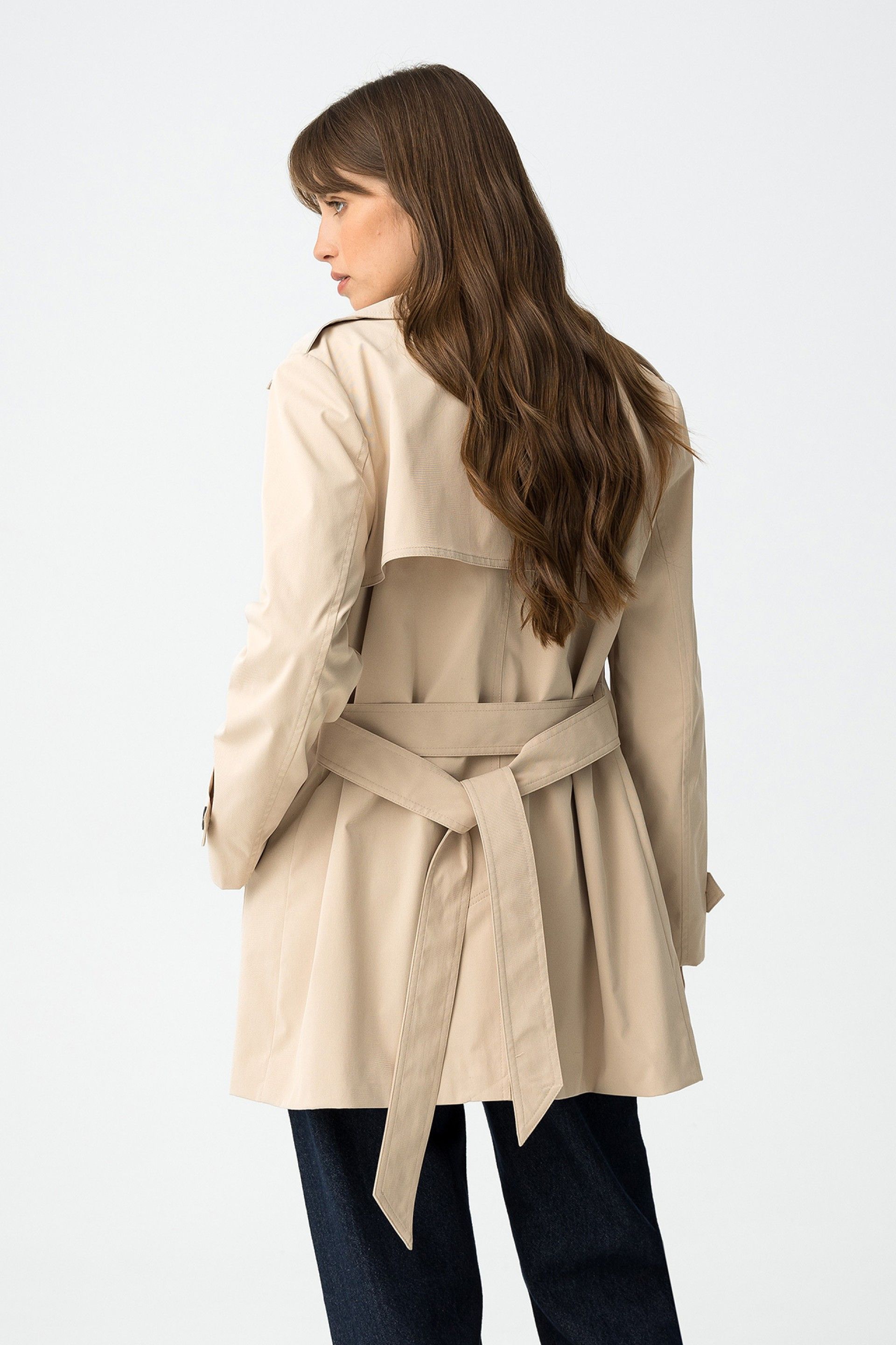 Gabardina Ganzi Beige