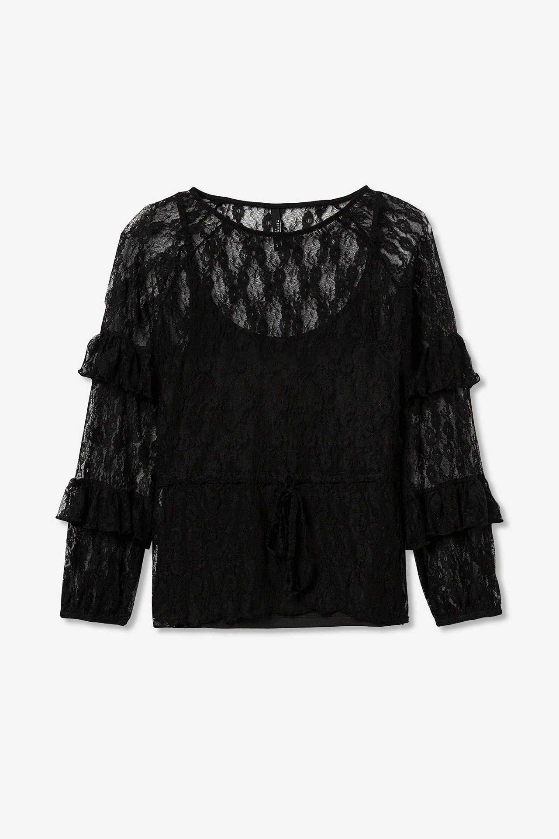 Blusa Mad Encaje Negra