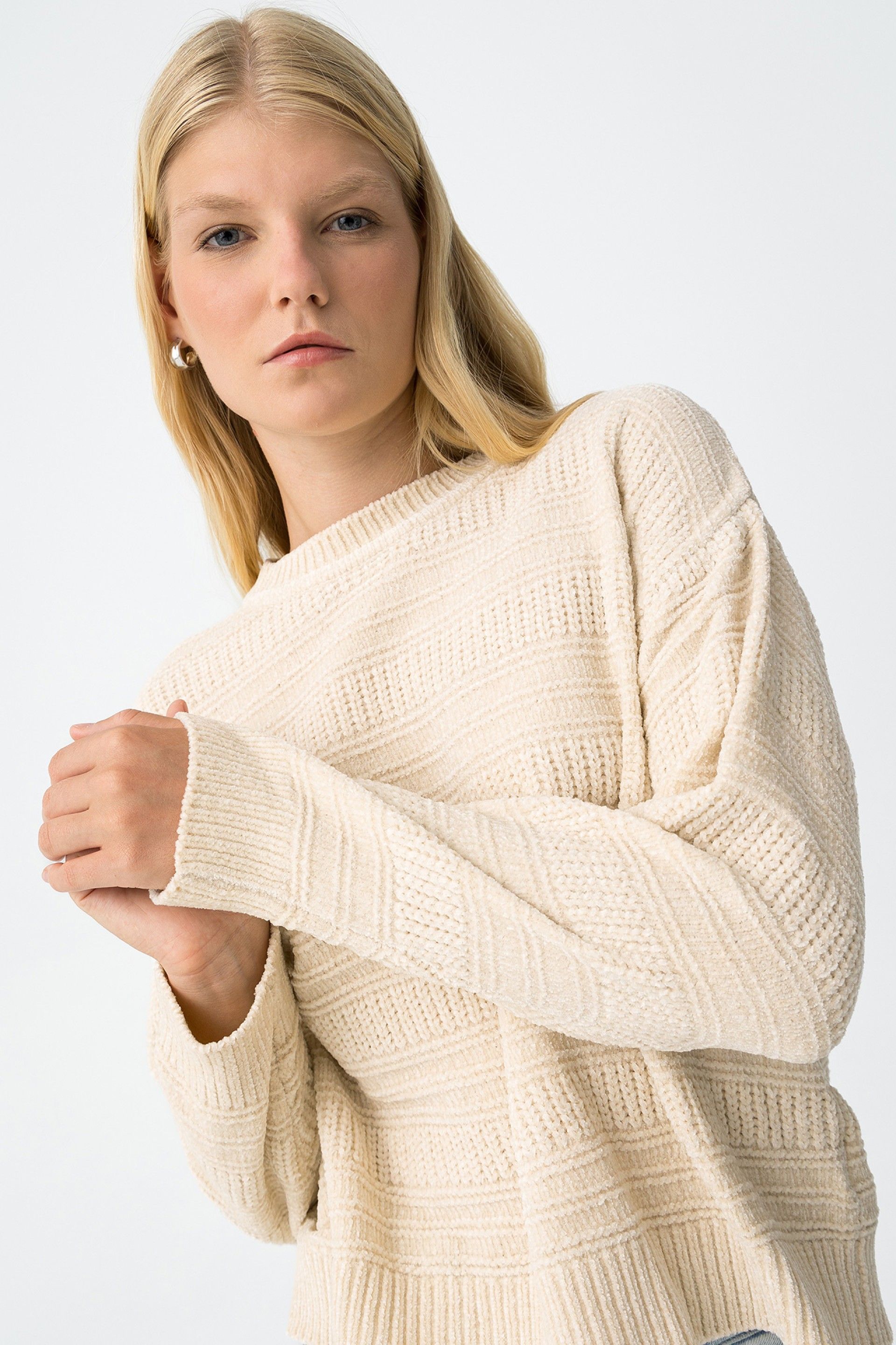 Jersey Chenilla Policena Beige