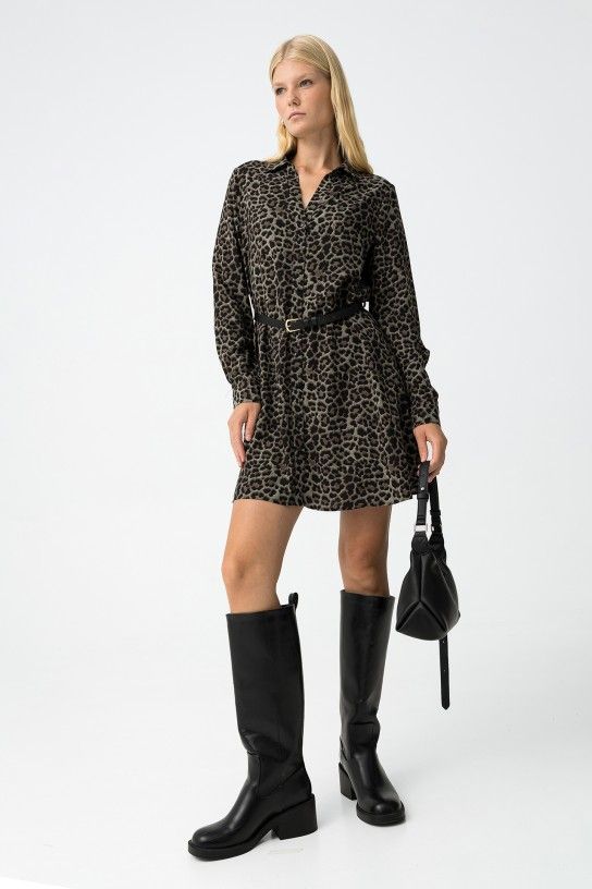 Vestido Leopardo + Cinturón