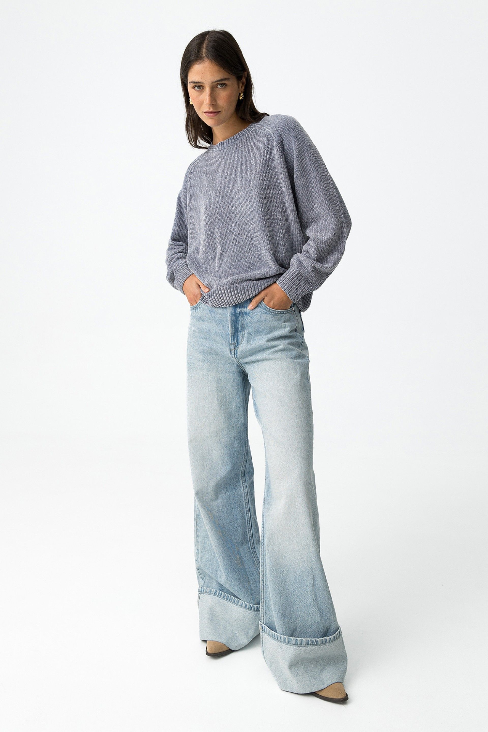 Jersey Chenilla Mango Azul