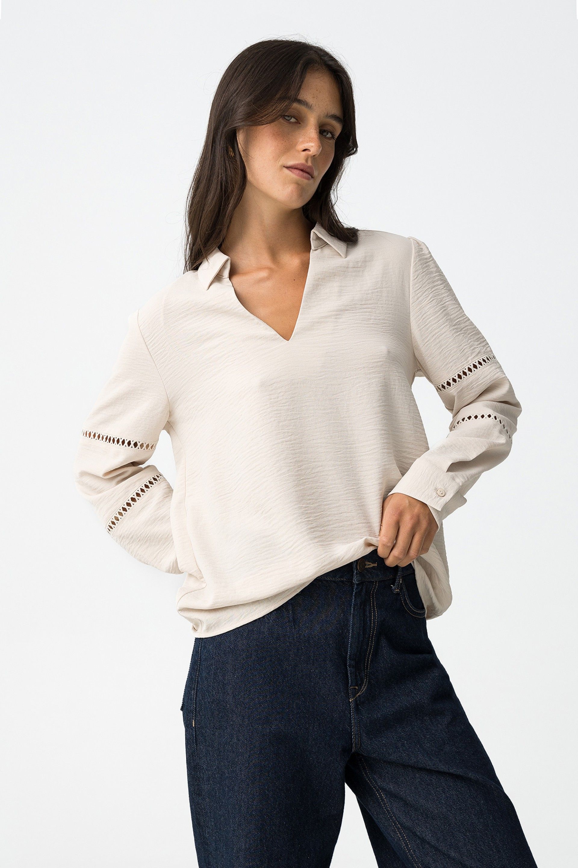 Blusa Gana Beige