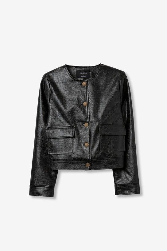 Chaqueta Piel Croc
