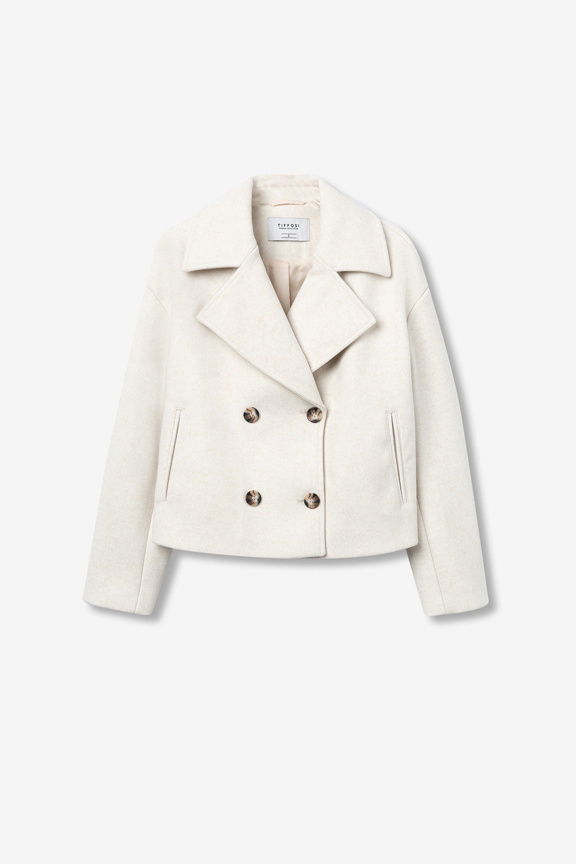 Chaqueta Paño Crop Navy