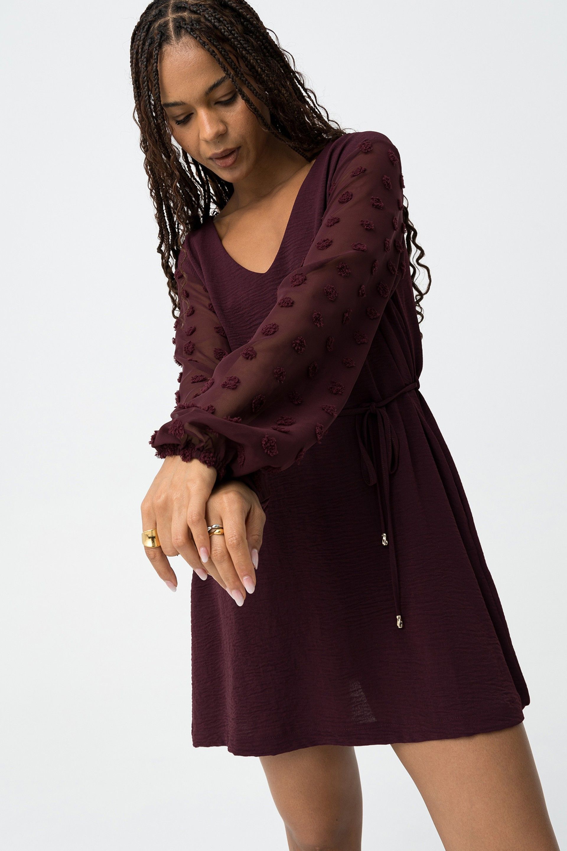 Vestido Paula Burdeos