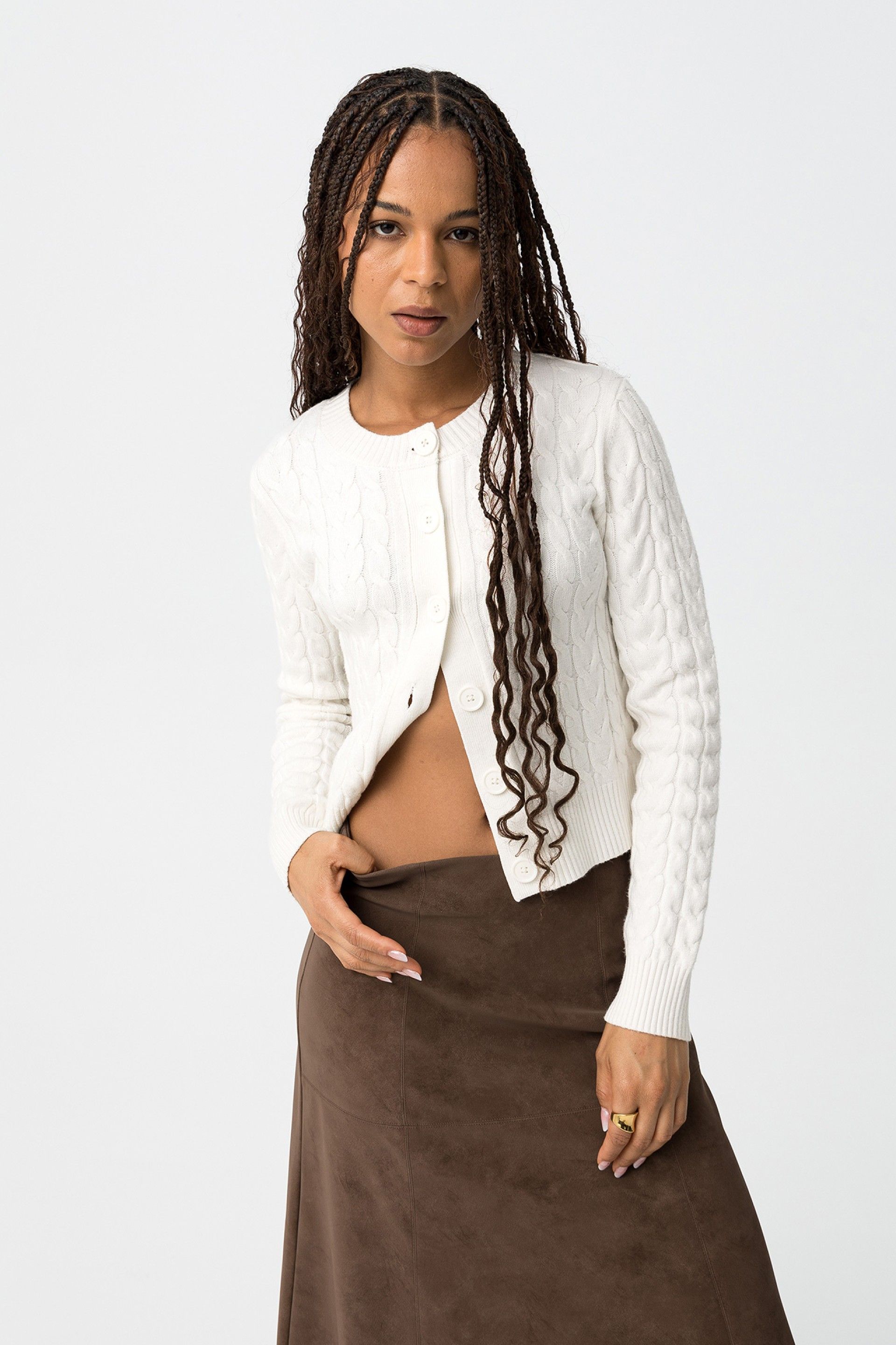 Cárdigan Limnoria Blanco