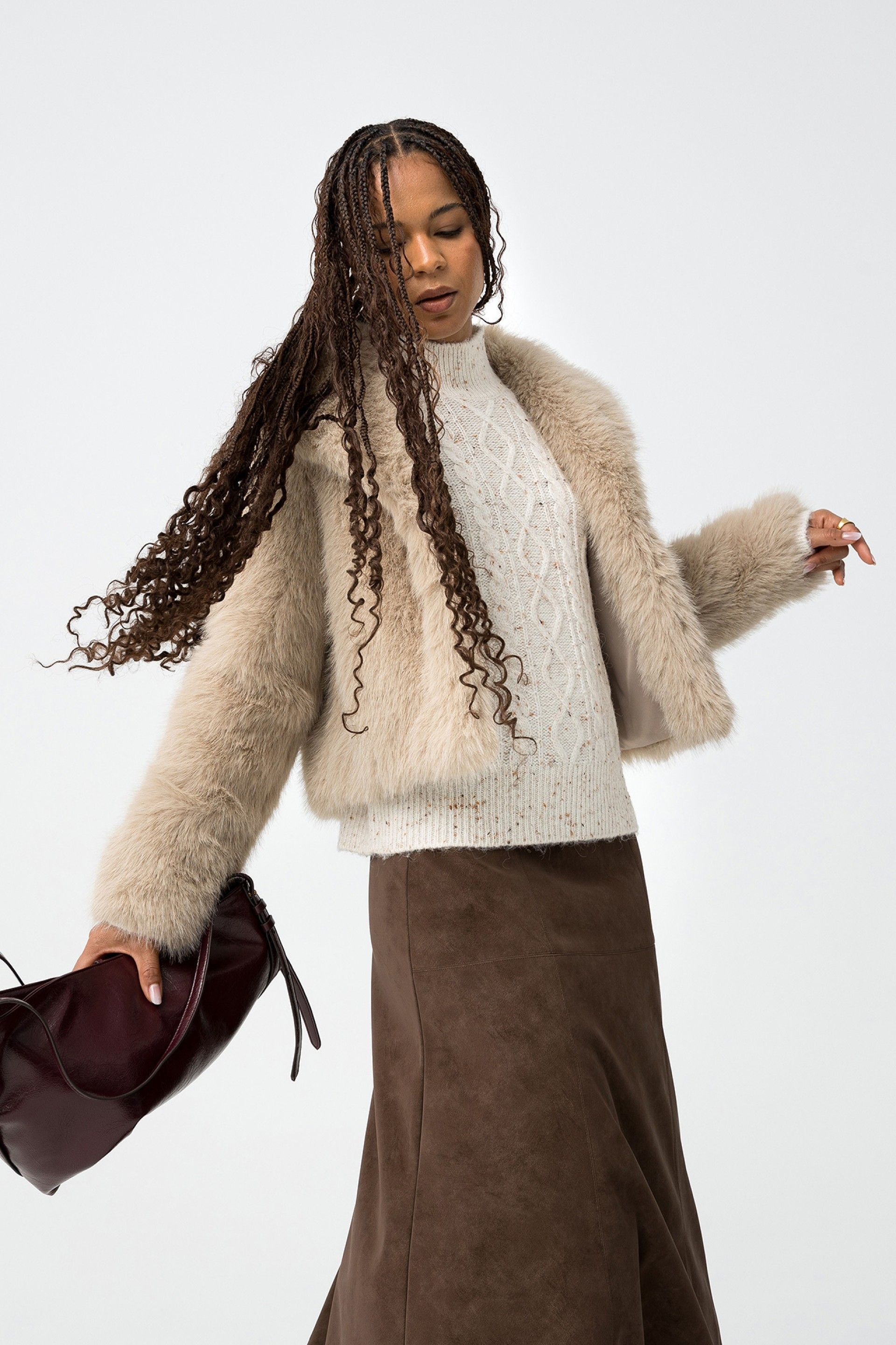 Chaqueta Thretha Beige