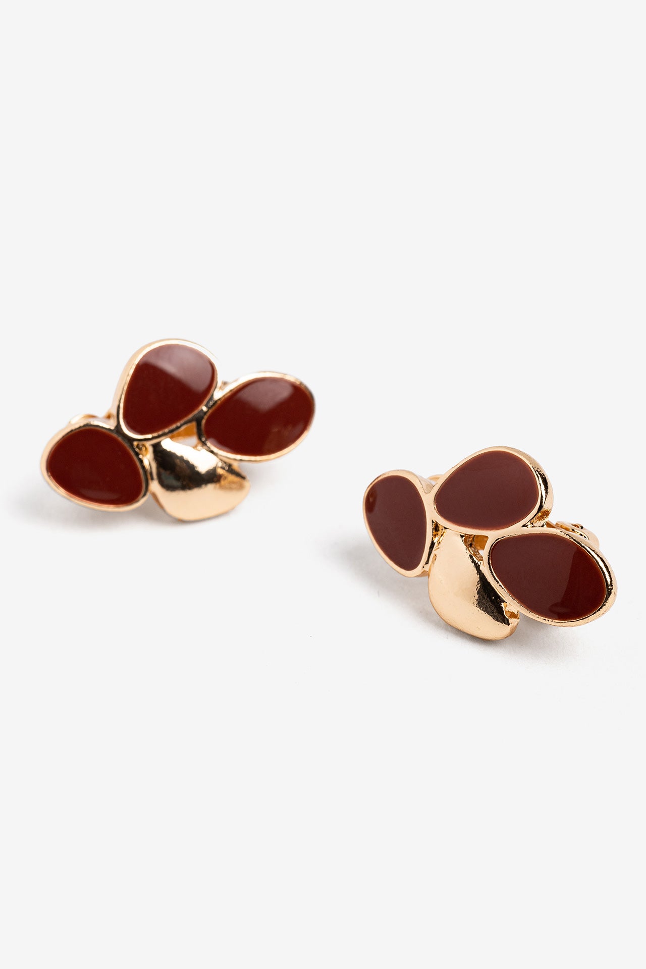 Pendientes Mini Fleur Burdeos