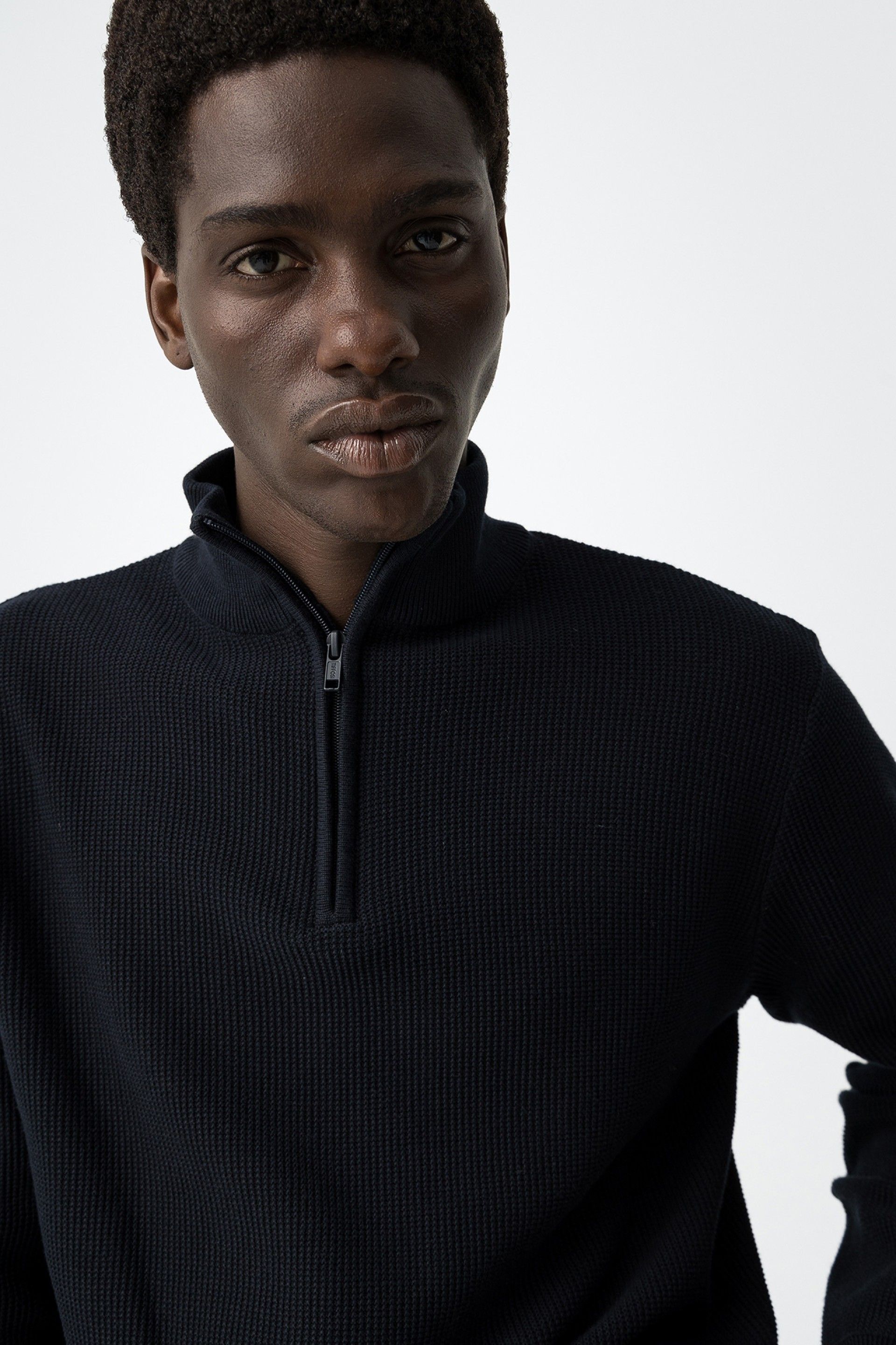 Jersey cremallera Golias Marino