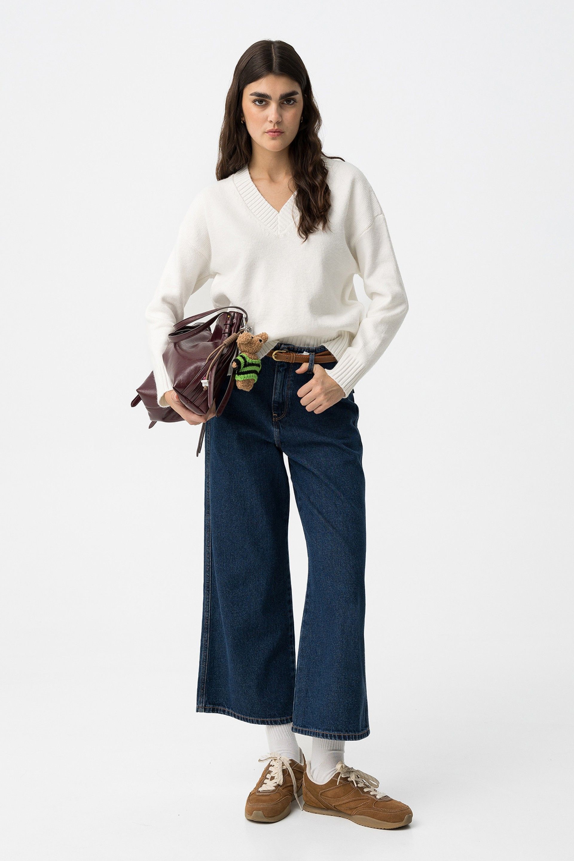 Jeans Phoebe Oscuro + Cinturón