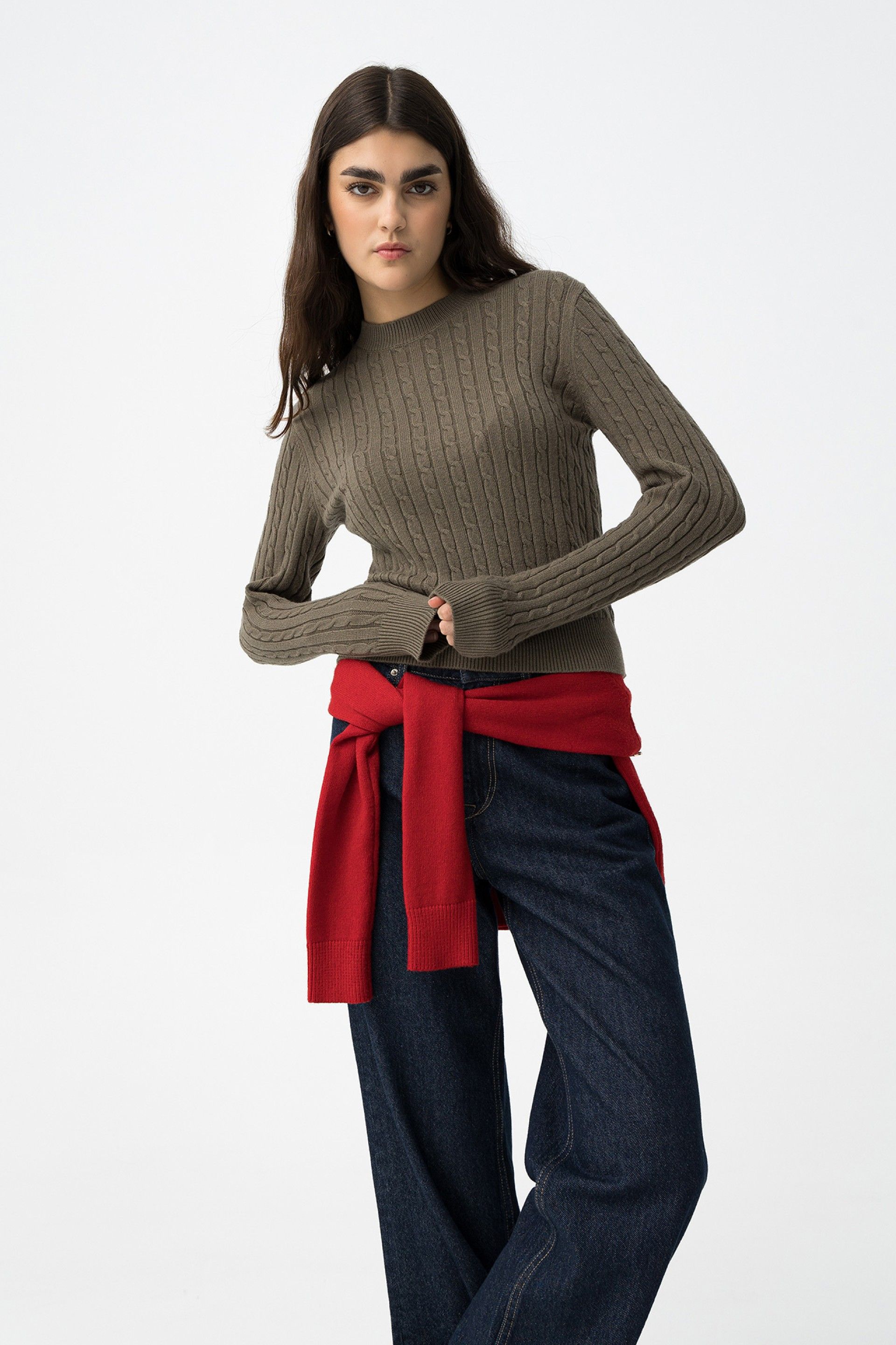 Jersey Trenzado Verde Eione