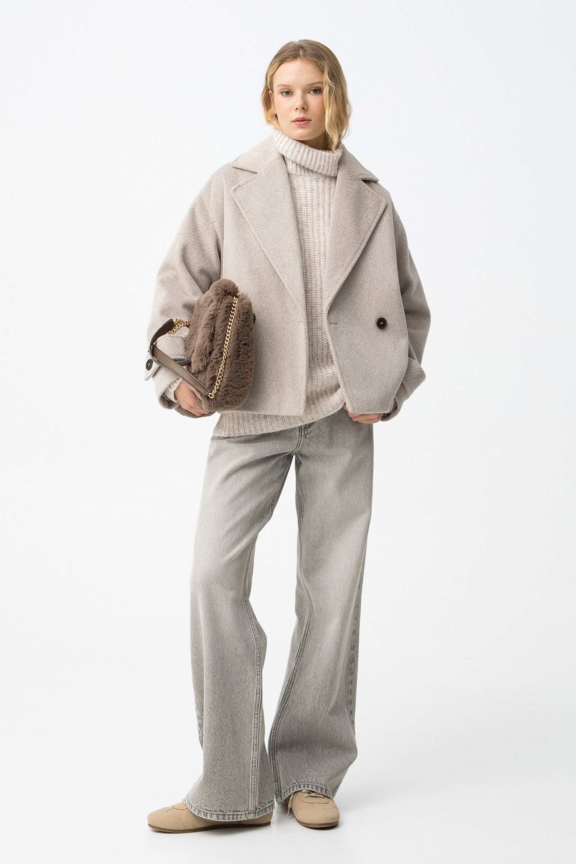 Chaqueta Paño Crop Opium